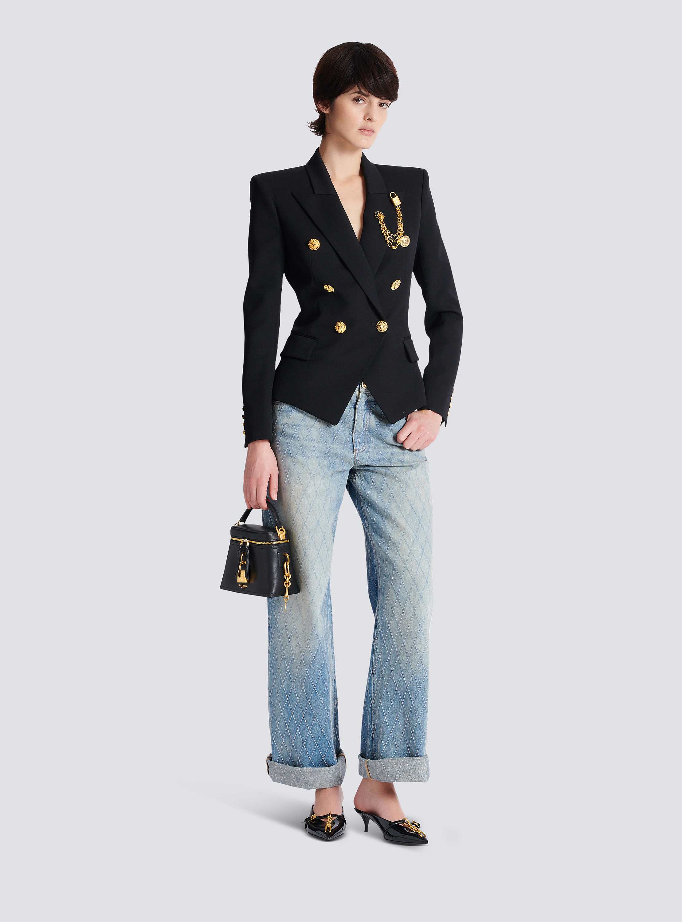 Pulse Vanity calfskin leather bag - Women | BALMAIN