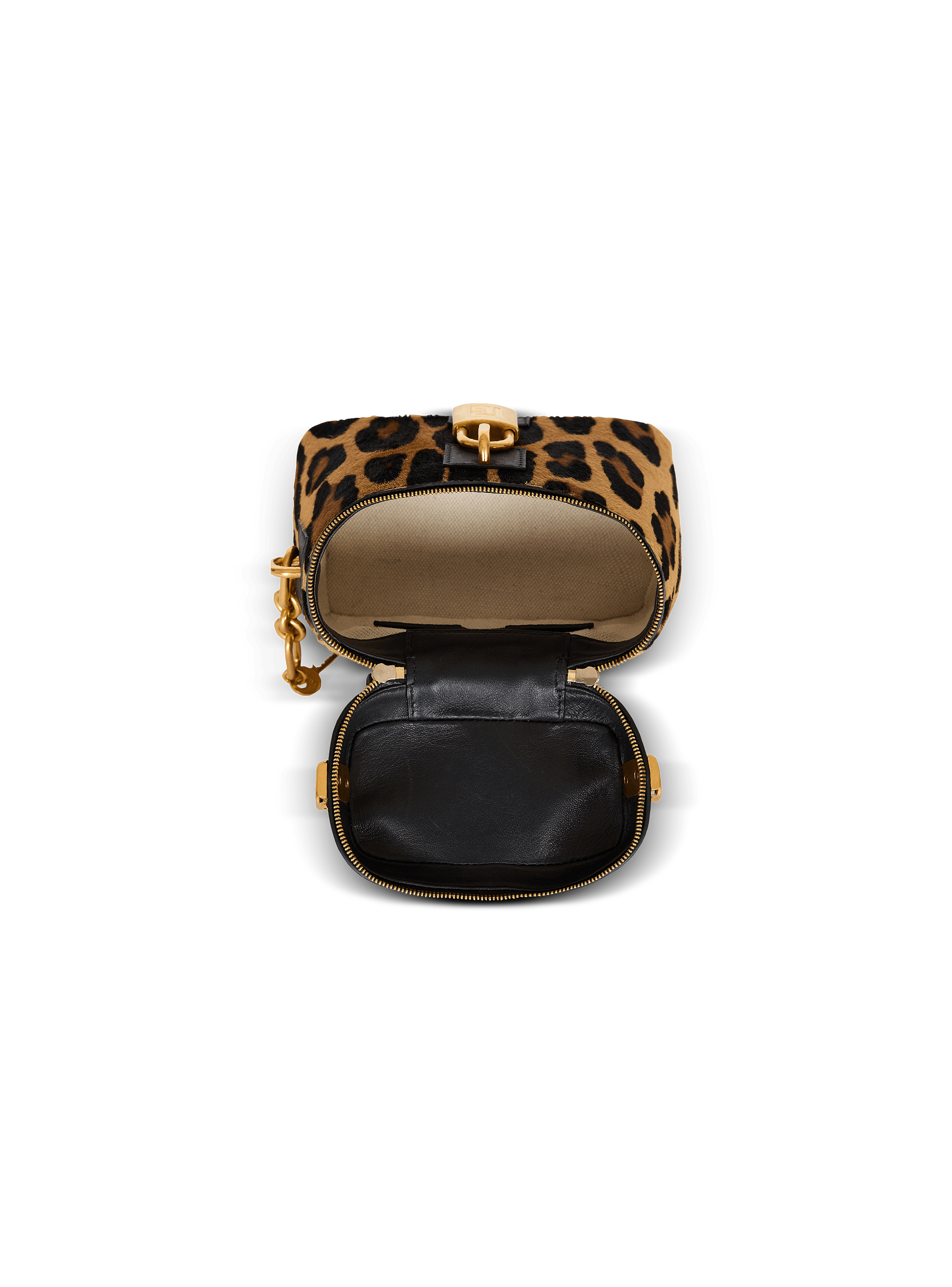 Pulse Vanity leopard print leather bag - Women | BALMAIN