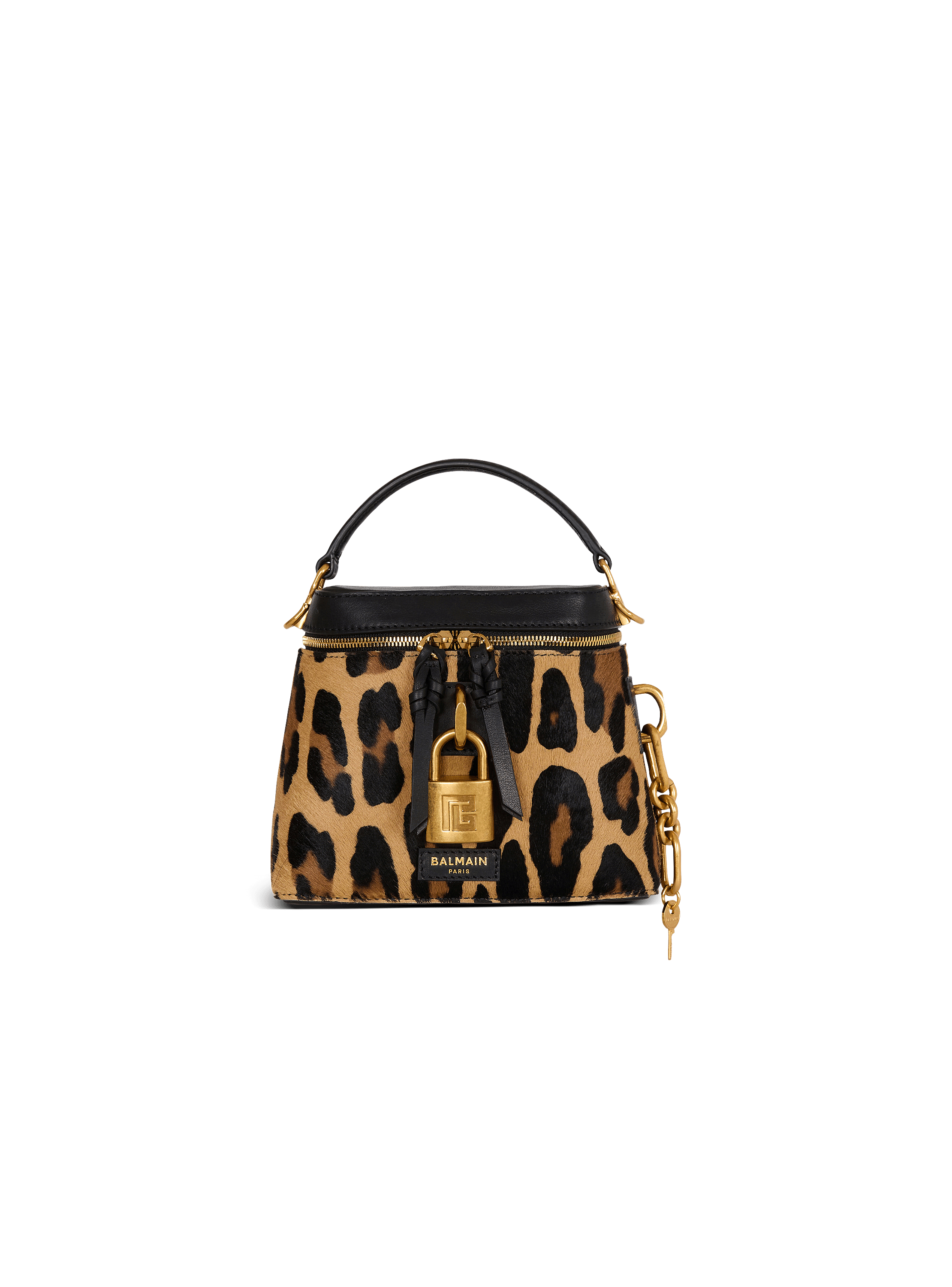 Pulse Vanity leopard print leather bag