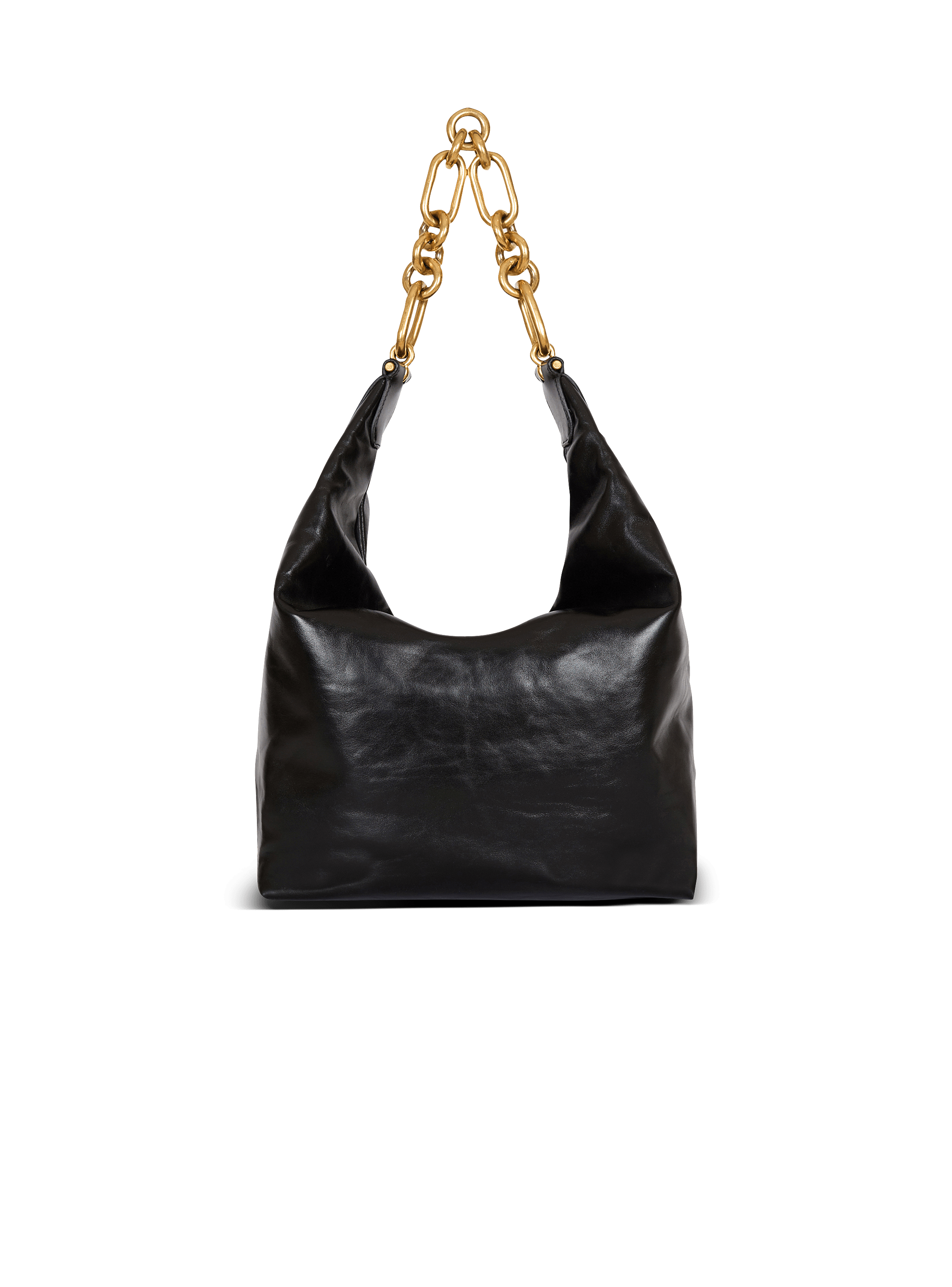 【BALMAIN】Sync カーフレザー製 ミディアムバッグ ブラック Sync Medium bag in calfskin leather - Women | BALMAIN