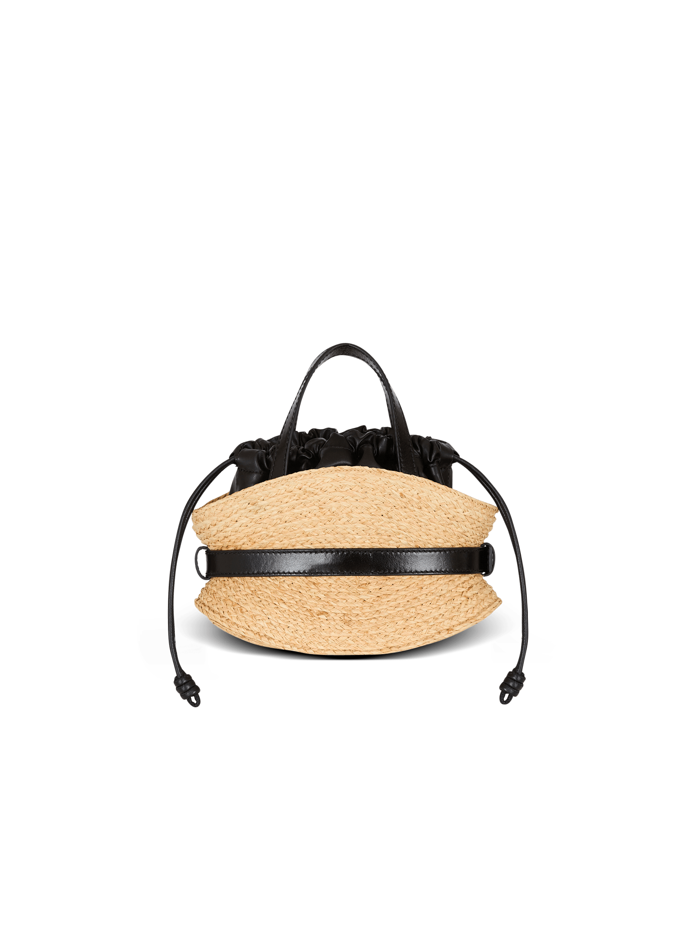 ★関税込★ BALMAIN ラフィア mini Shuffle 2WAYバッグ Shuffle Mini bag in raffia - Women | BALMAIN