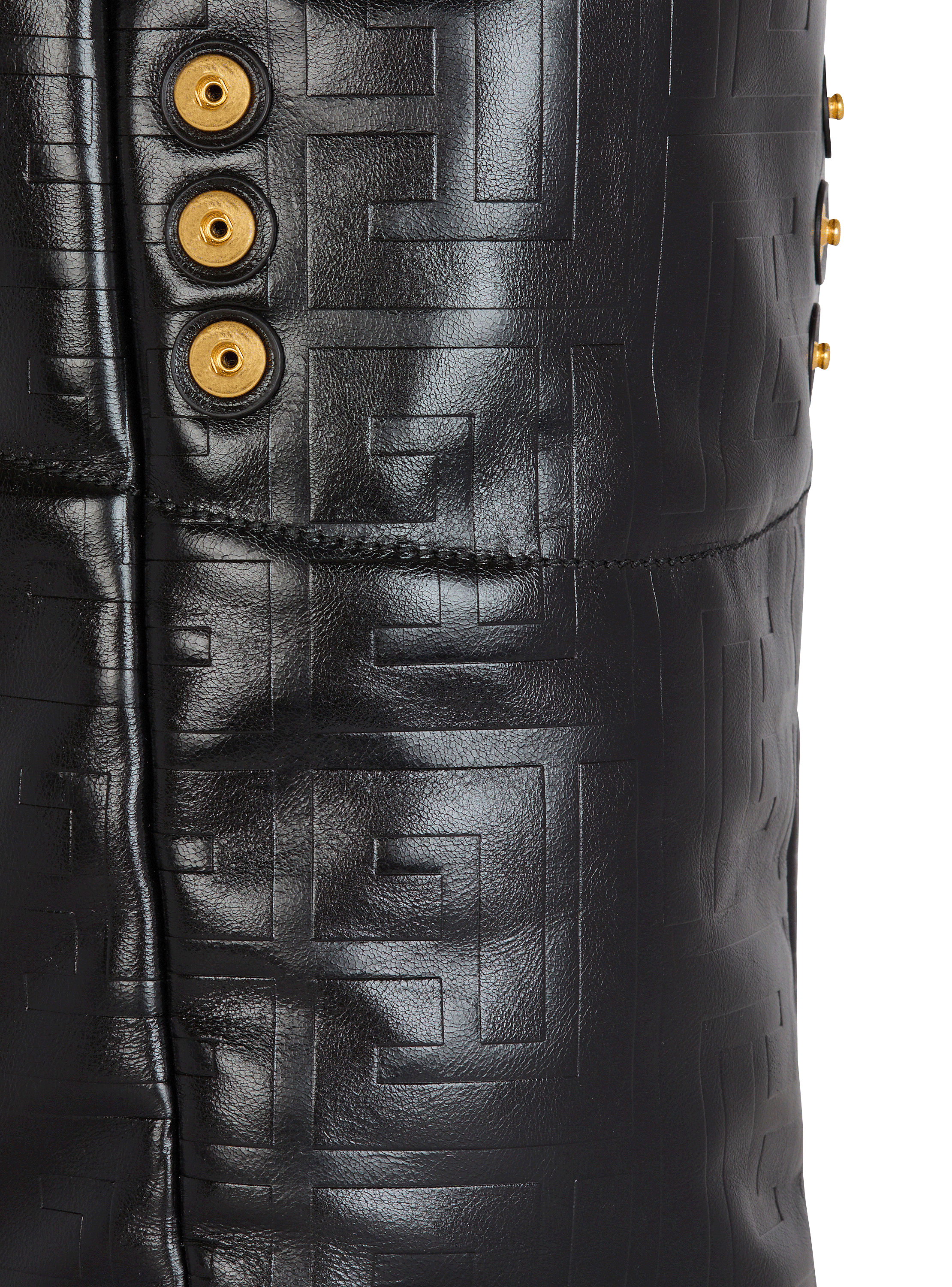 Balmain☆VIP価格 1945 ソフト PBモノグラム トートバッグ 1945 ソフト PBモノグラム クリンクルレザー製 トートバッグ