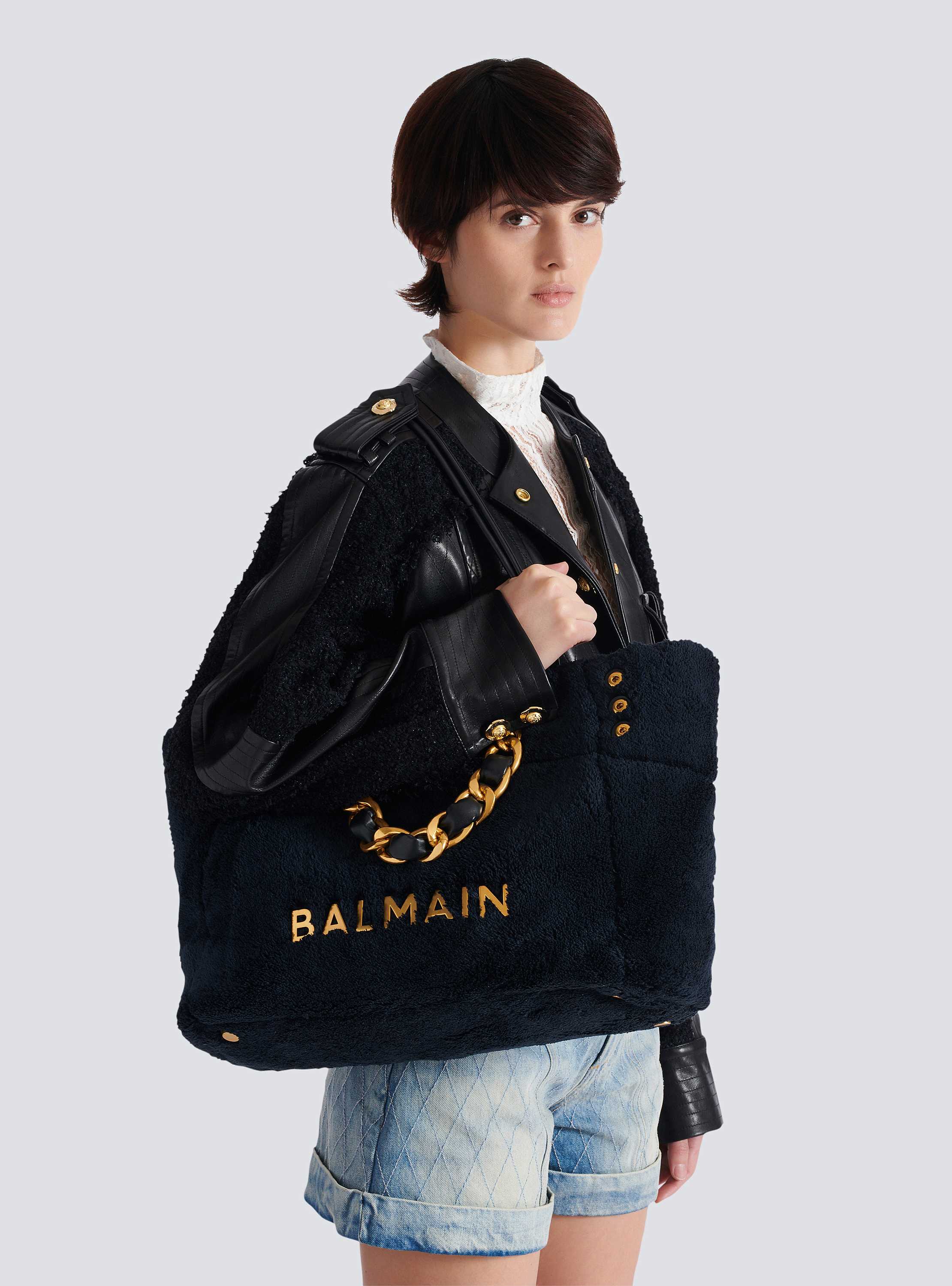 Balmain☆VIP価格 1945 ソフトトートバッグ 1945 ソフト コットンテリー製 トートバッグ - Women | BALMAIN