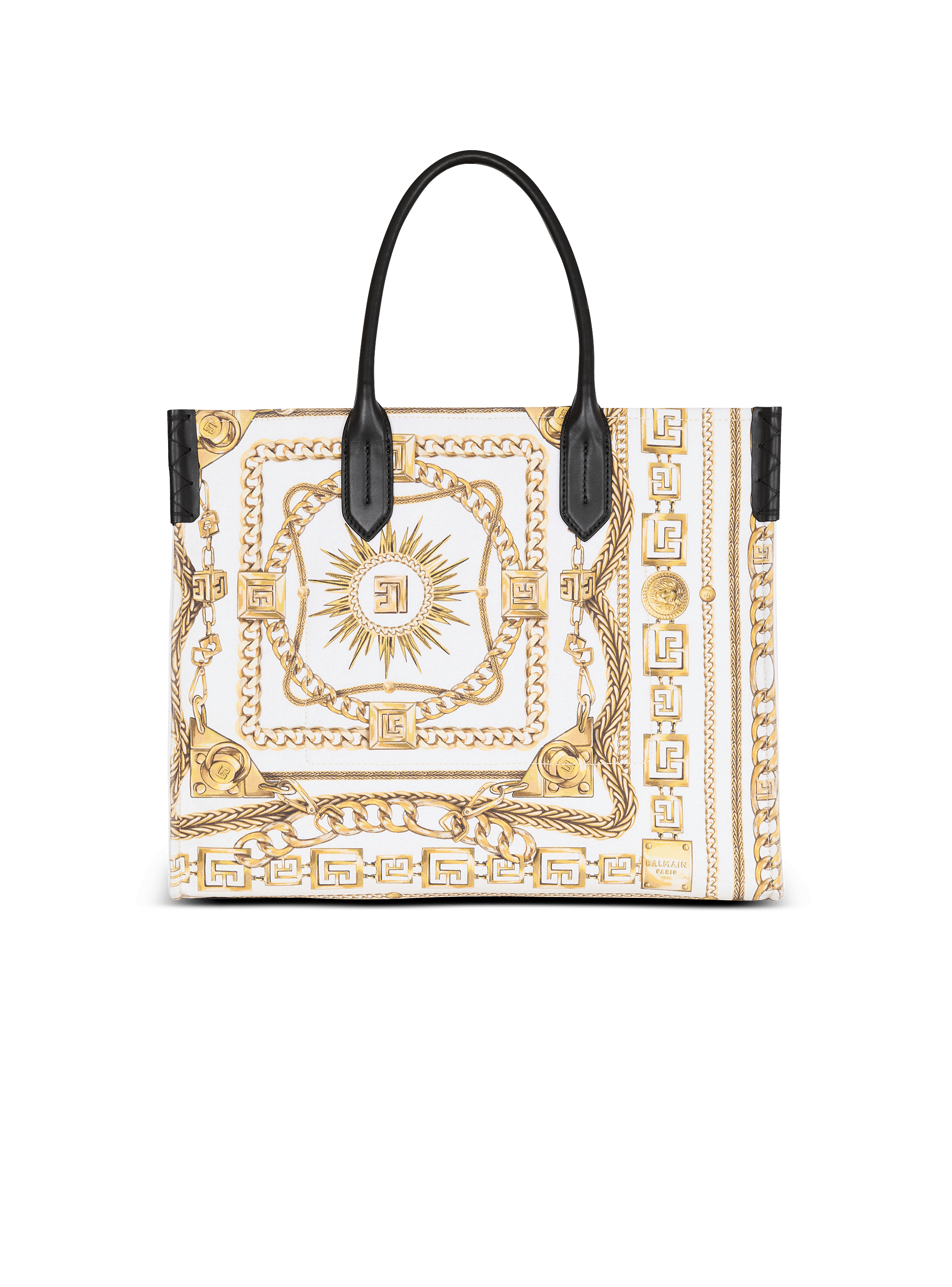 トートバッグ Balmain B-Army Shopper Bag - Leather - Neutral B-Army Medium tote bag in printed canvas - Women | BALMAIN