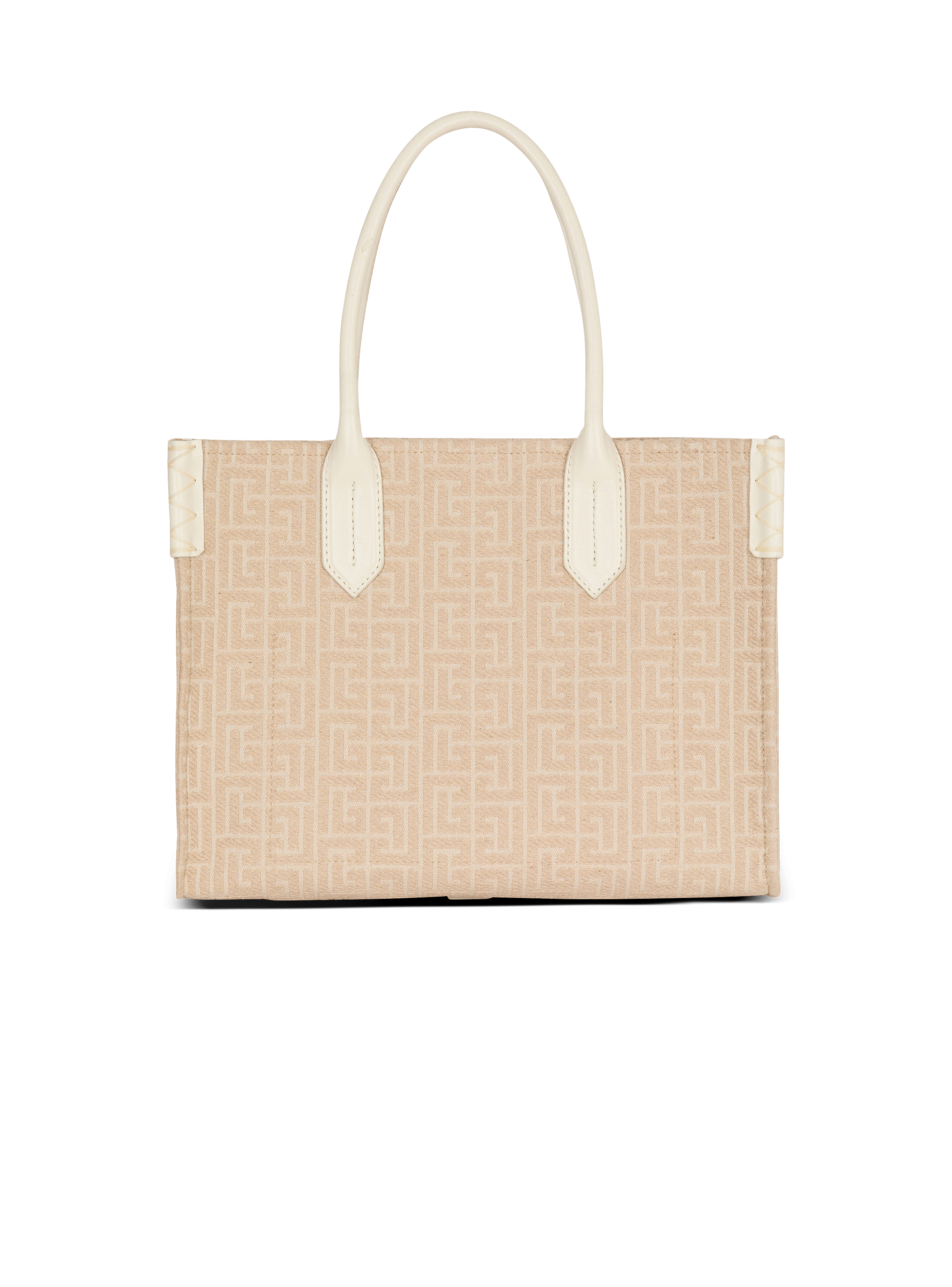 B-Army 36 monogrammed canvas jacquard and leather tote bag