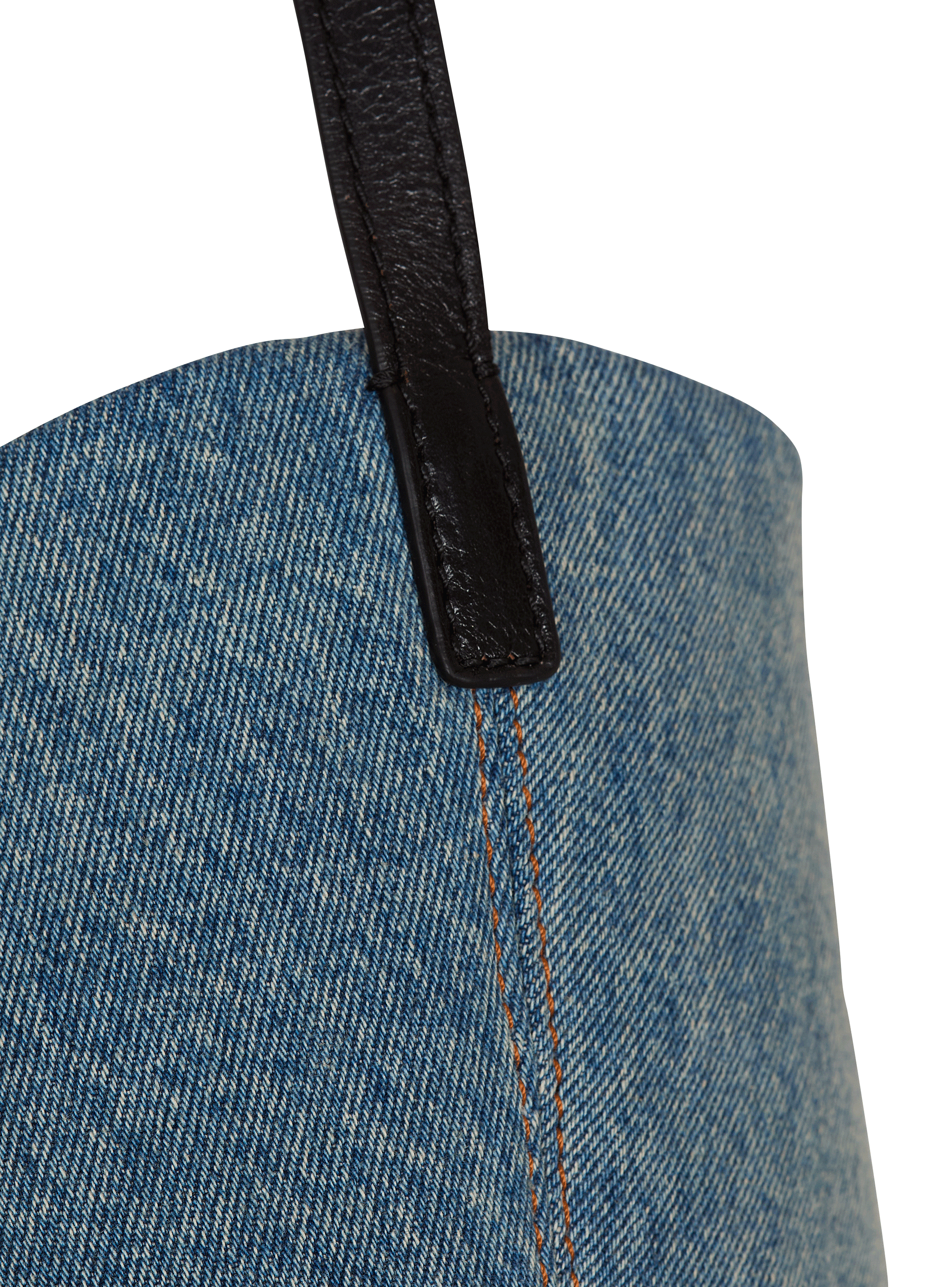 Track denim tote bag