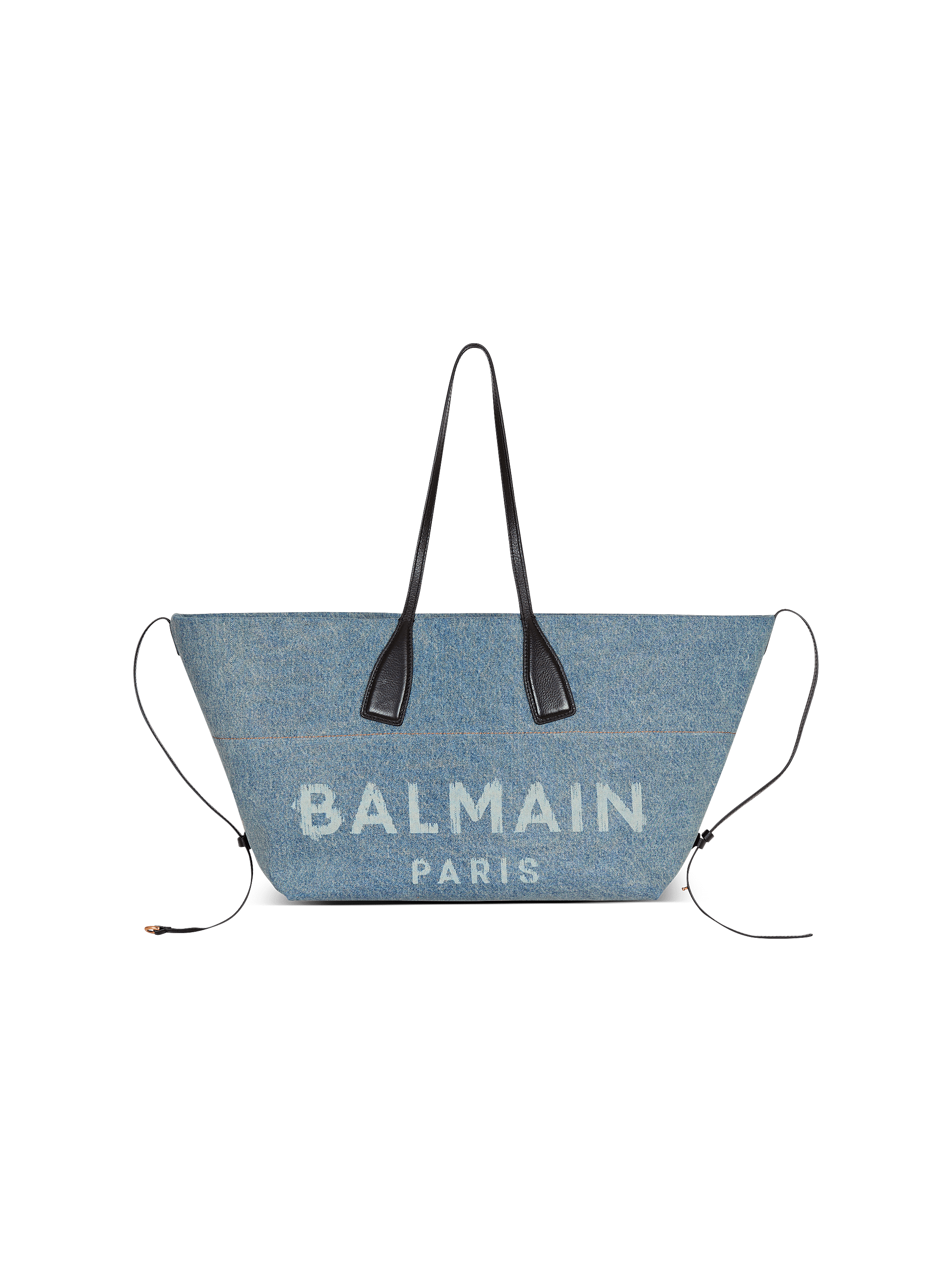 Track denim tote bag