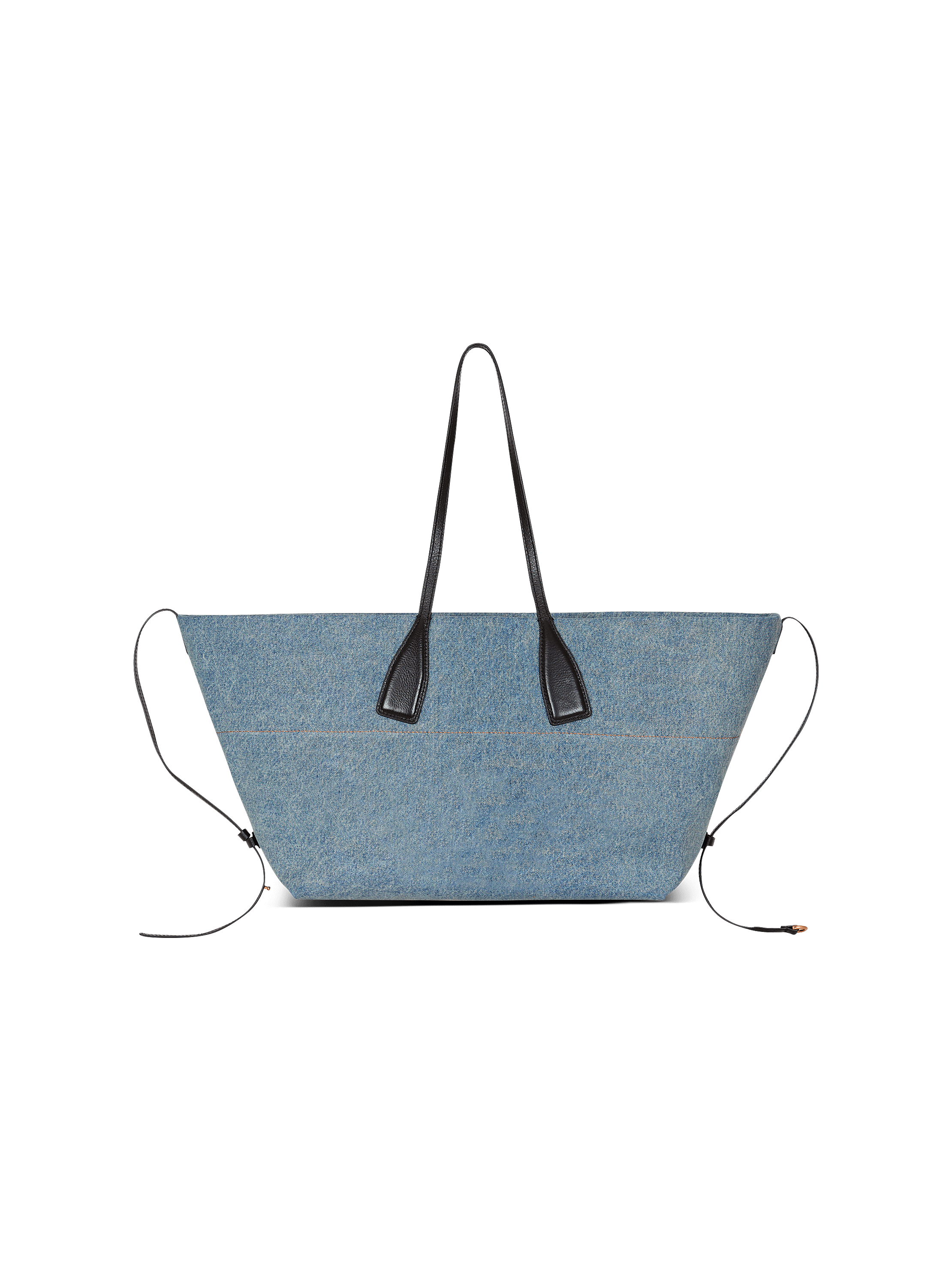 Track denim tote bag