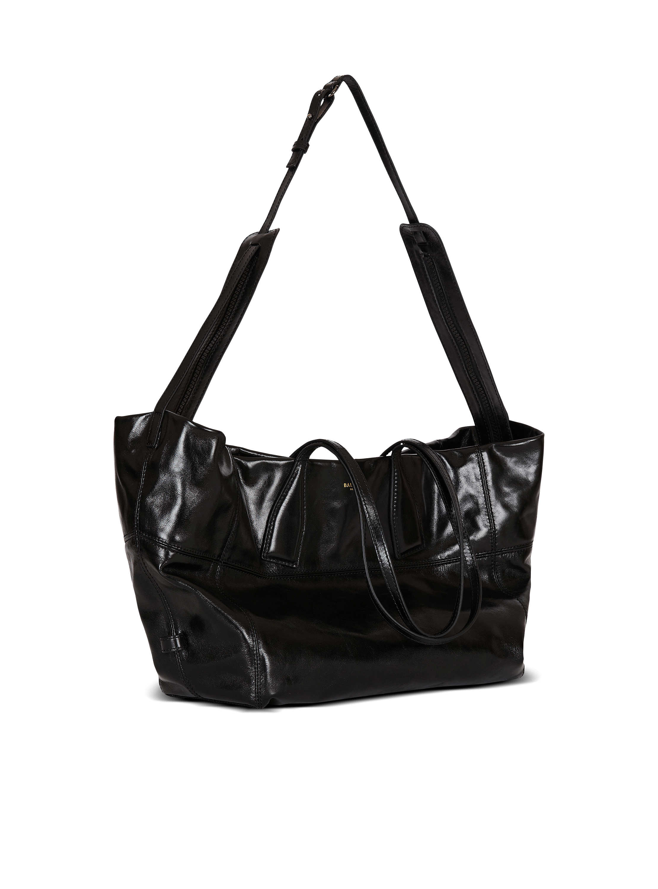 トートバッグ BALMAIN FW25 (EN1KJ931LSLX 0PA) Balmain Embleme Leather Shopping Bag | Saks Fifth Avenue