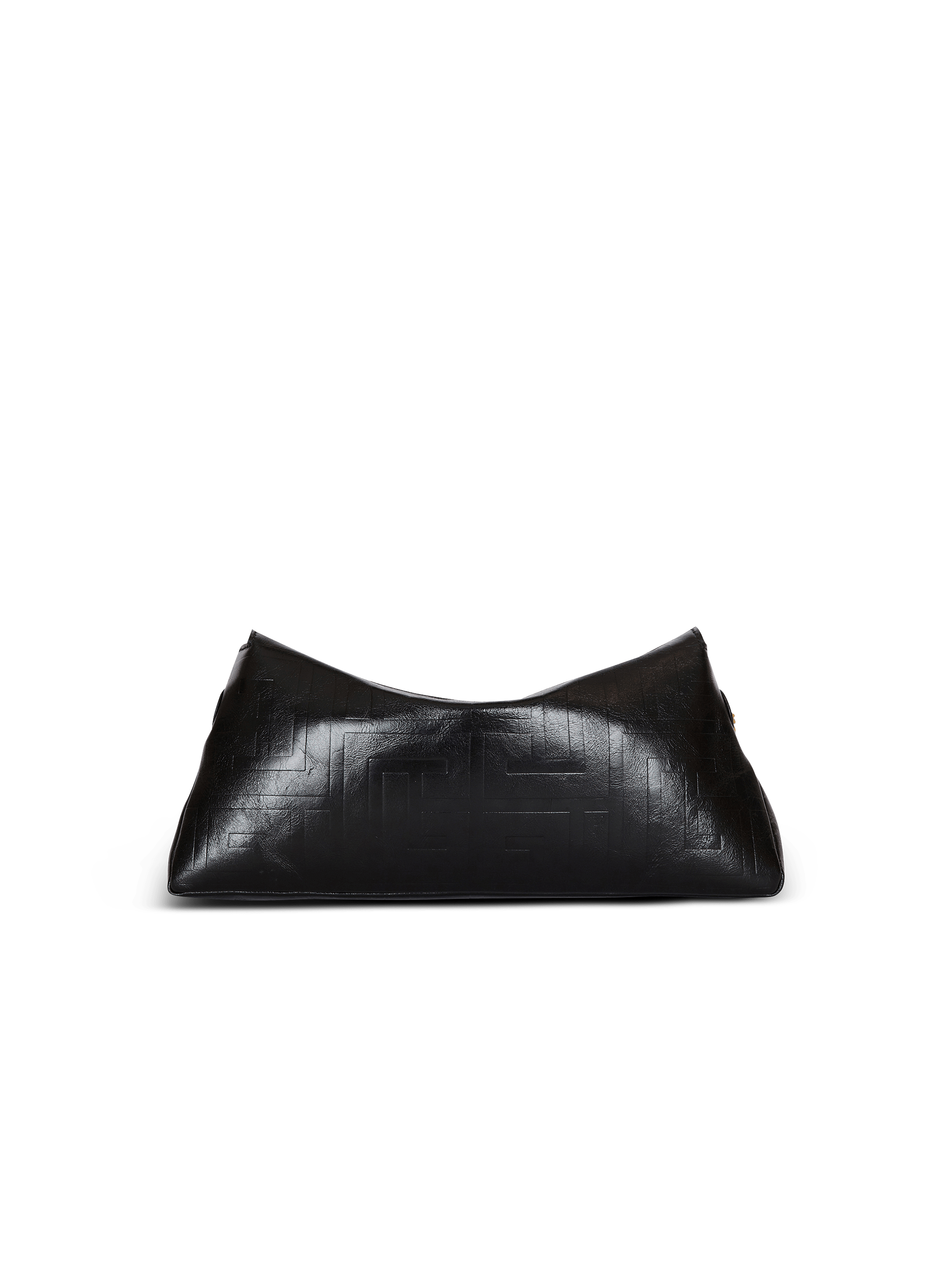 1945 Soft clutch in crinkled calfskin leather - Women | BALMAIN