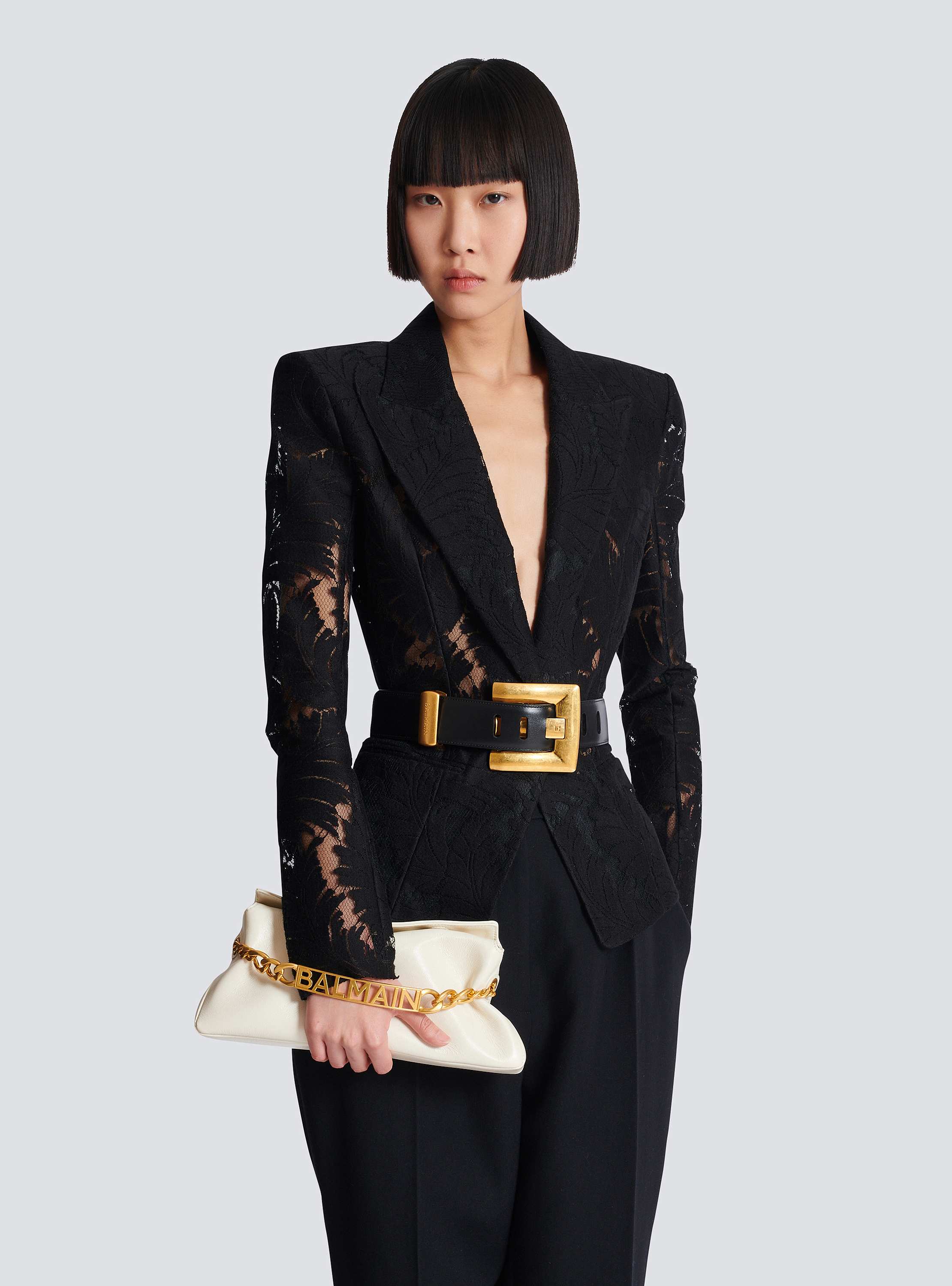 1945 ソフト クリンクルカーフレザー製 クラッチ 