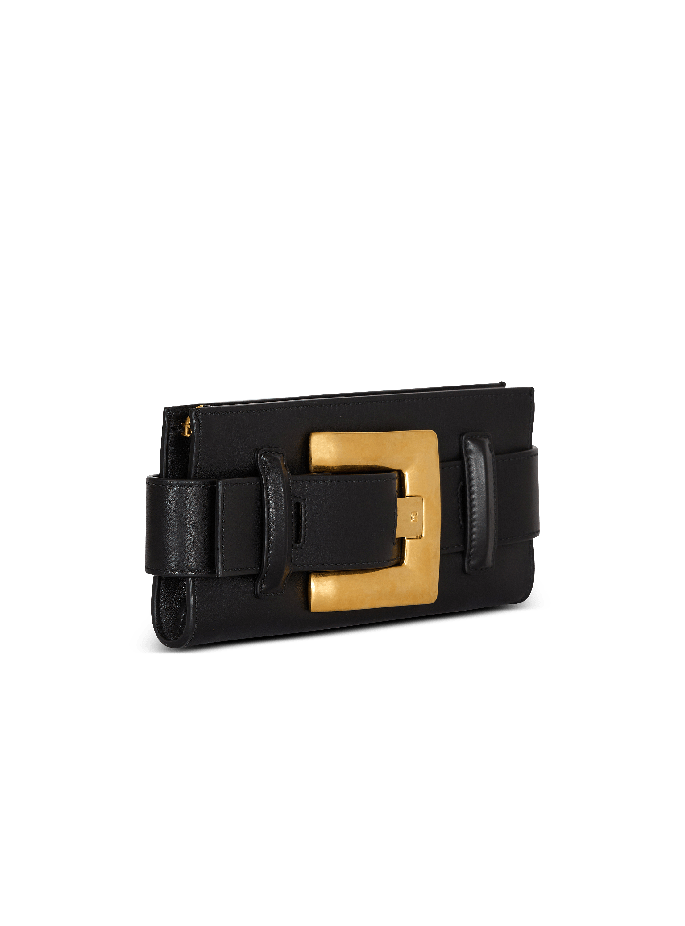 クラッチバッグ BALMAIN Woman Clutch Black FN1OC262LVGX 0PA Anthem calfskin leather clutch black black - Women | BALMAIN