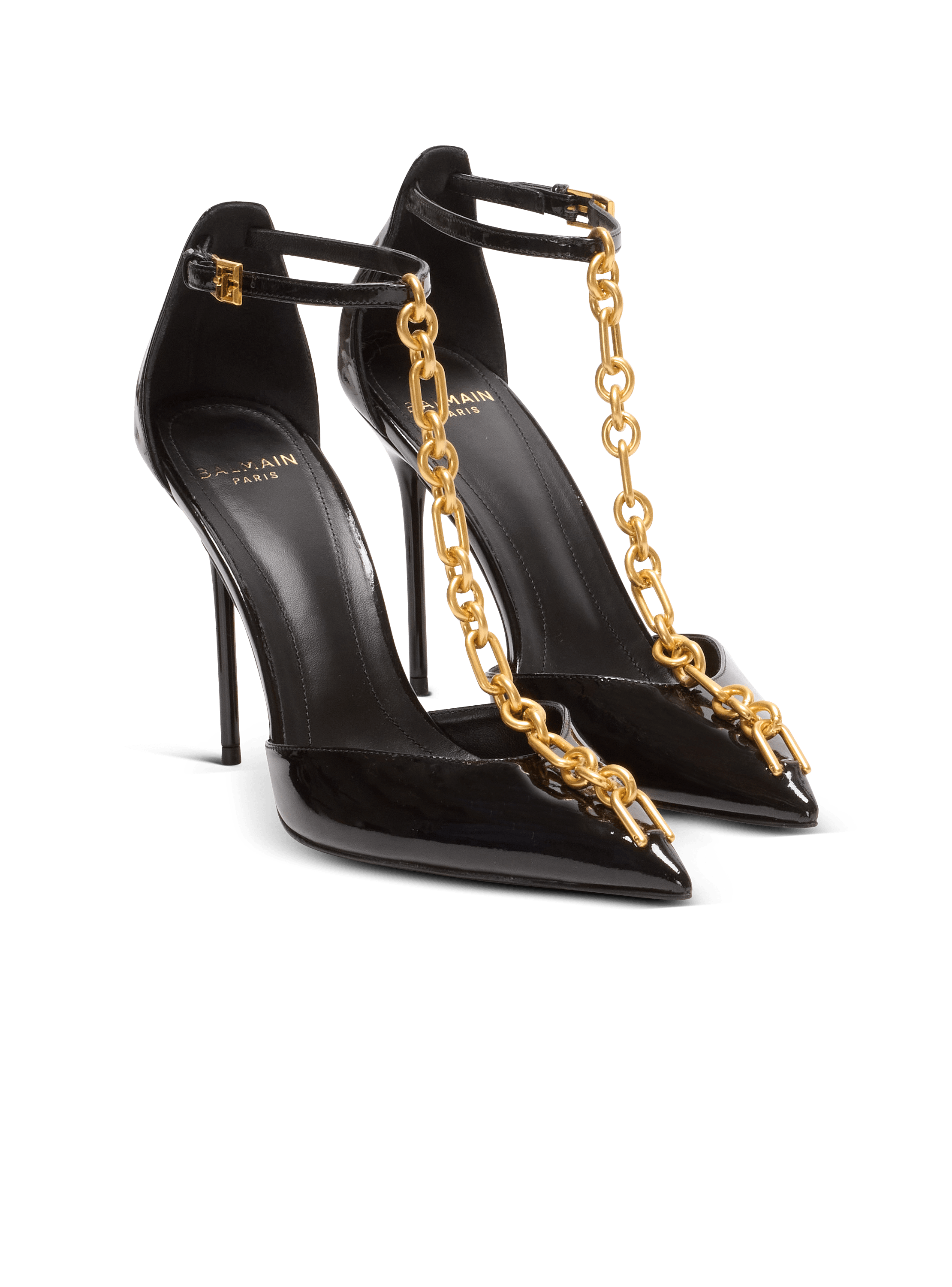 Sync patent leather stilettos