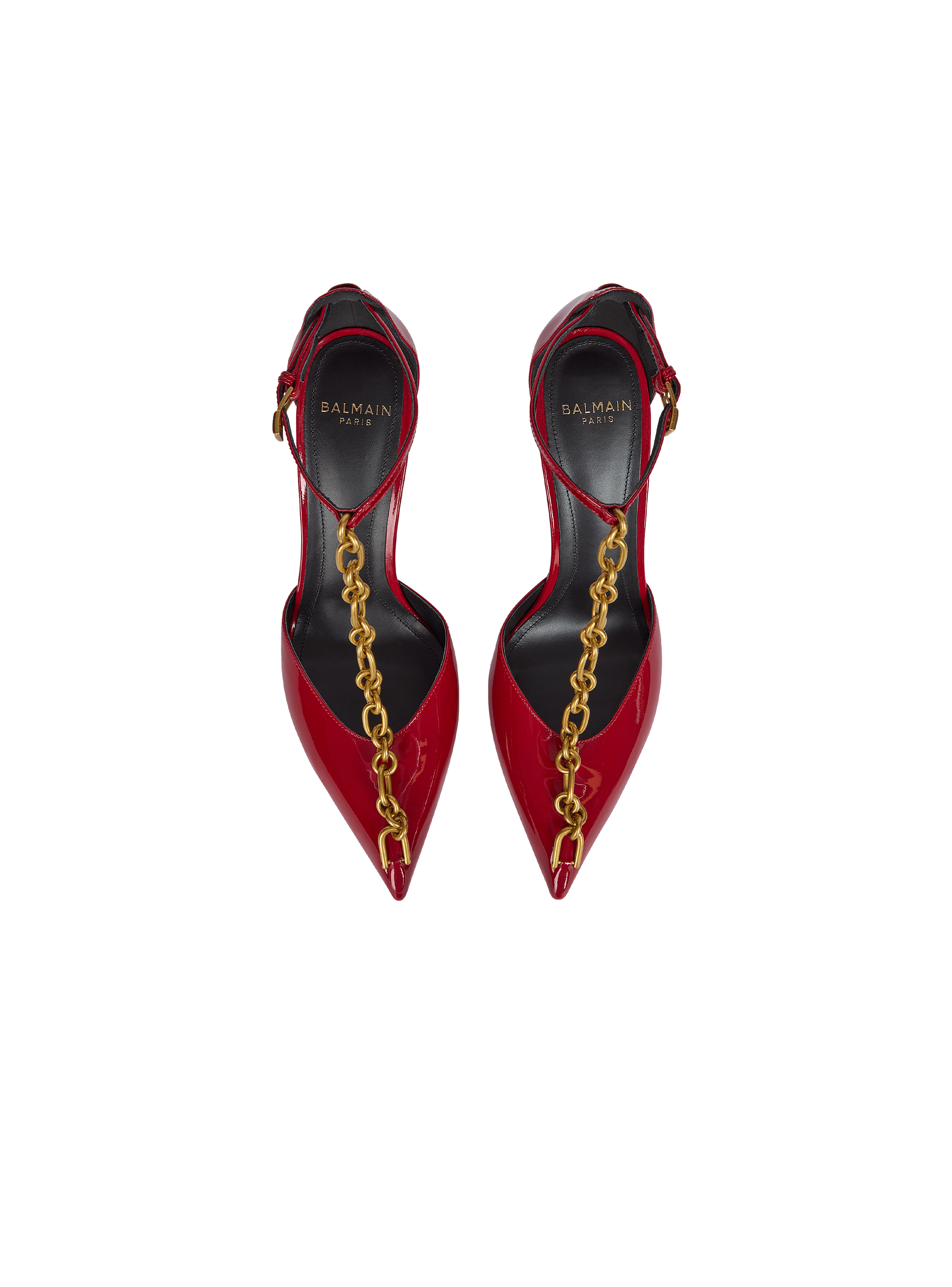 Sync patent leather stilettos