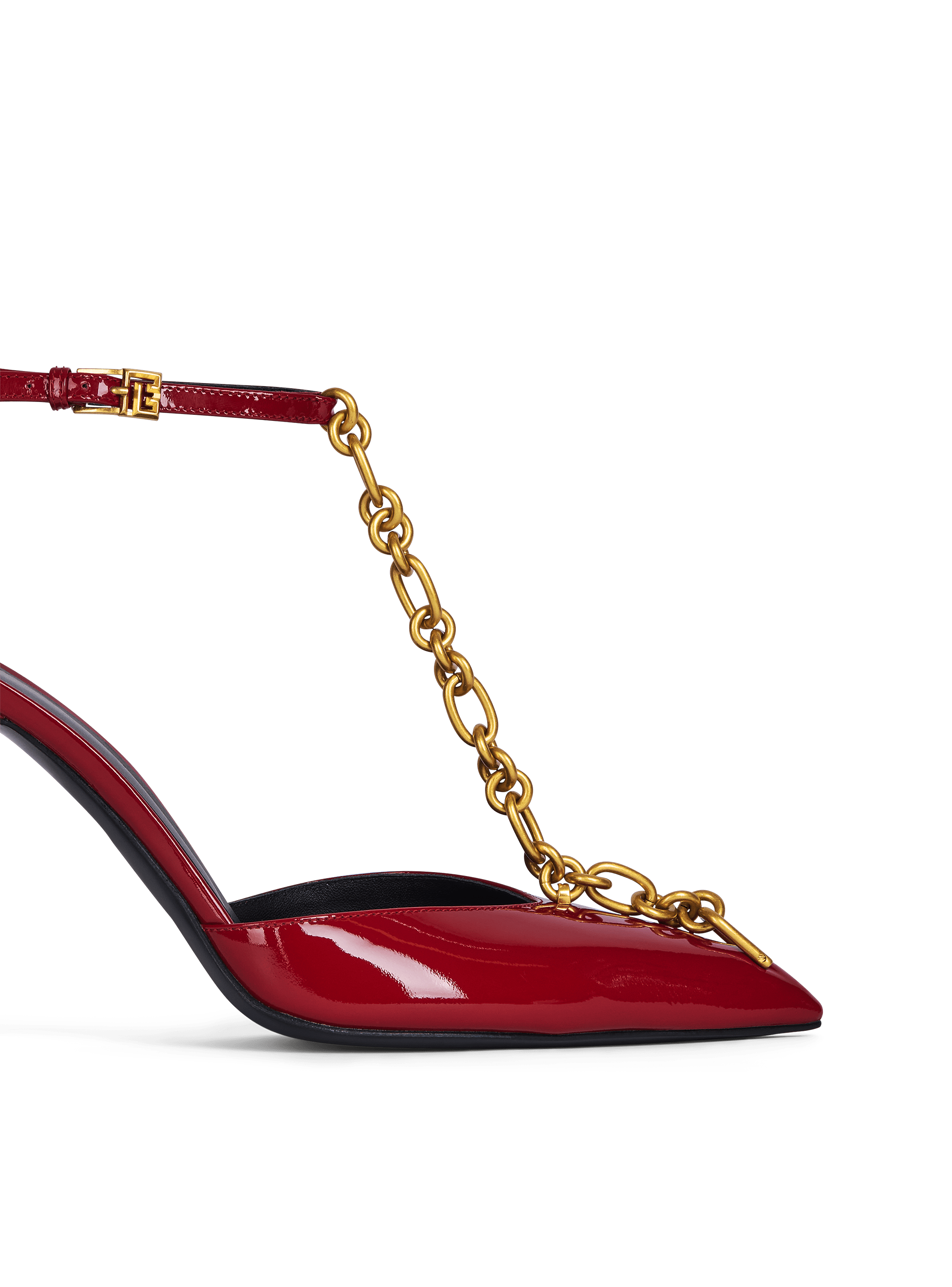 Sync patent leather stilettos