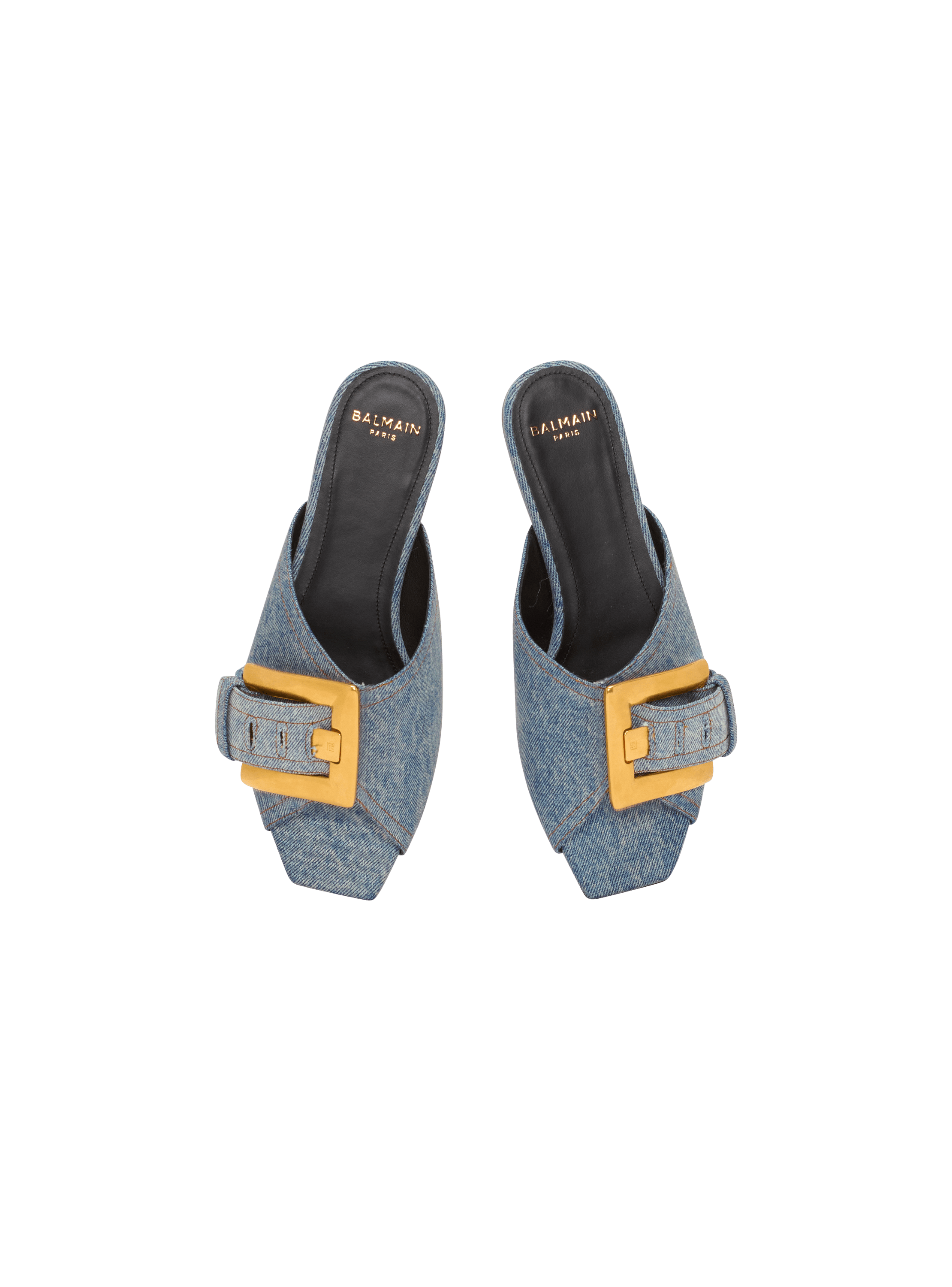 Anthem flat denim sandals - Women | BALMAIN