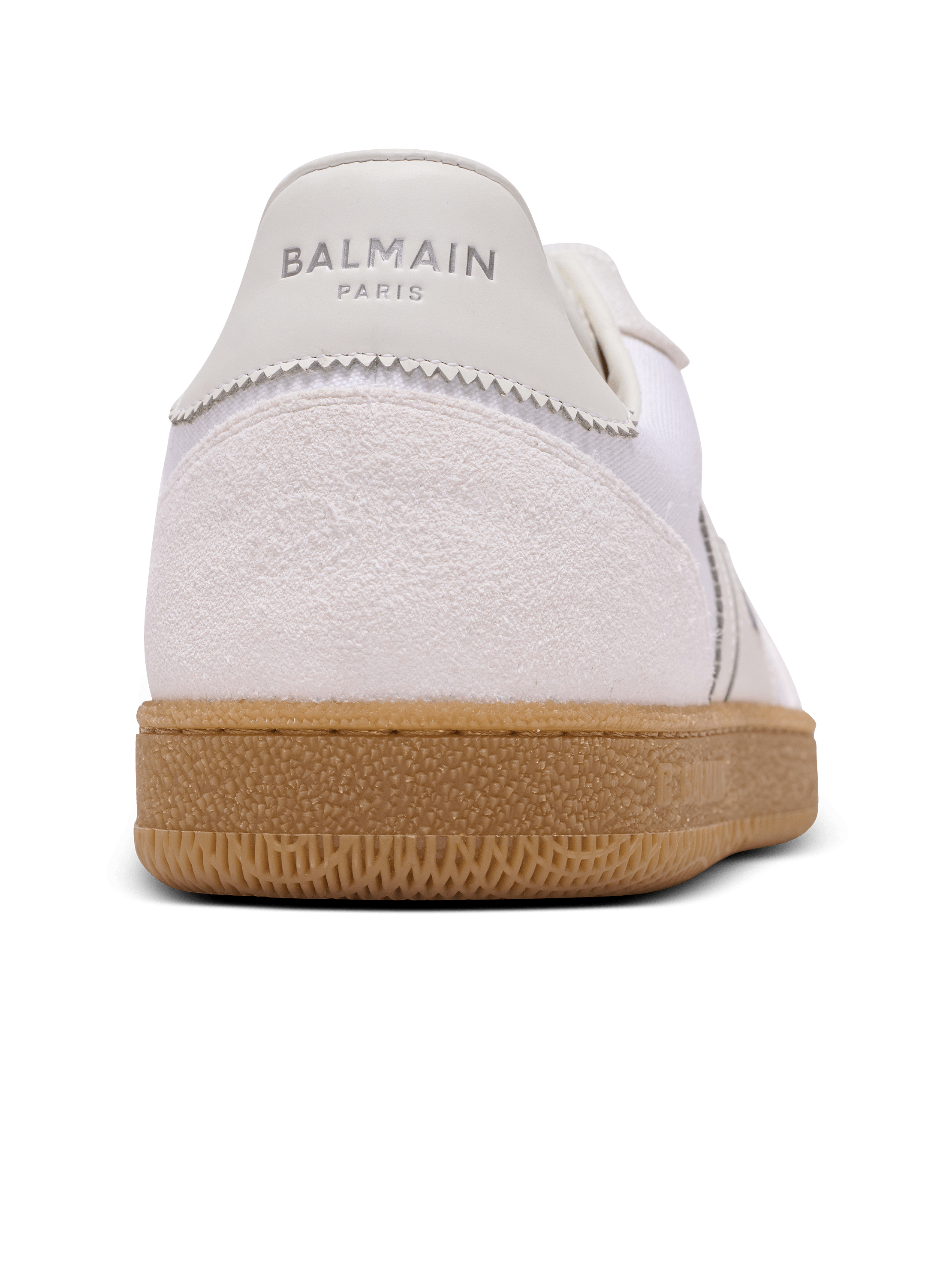 スニーカー Swan sneakers - Balmain - Leather - Beige Leather and canvas Balmain Swan trainers - Women | BALMAIN