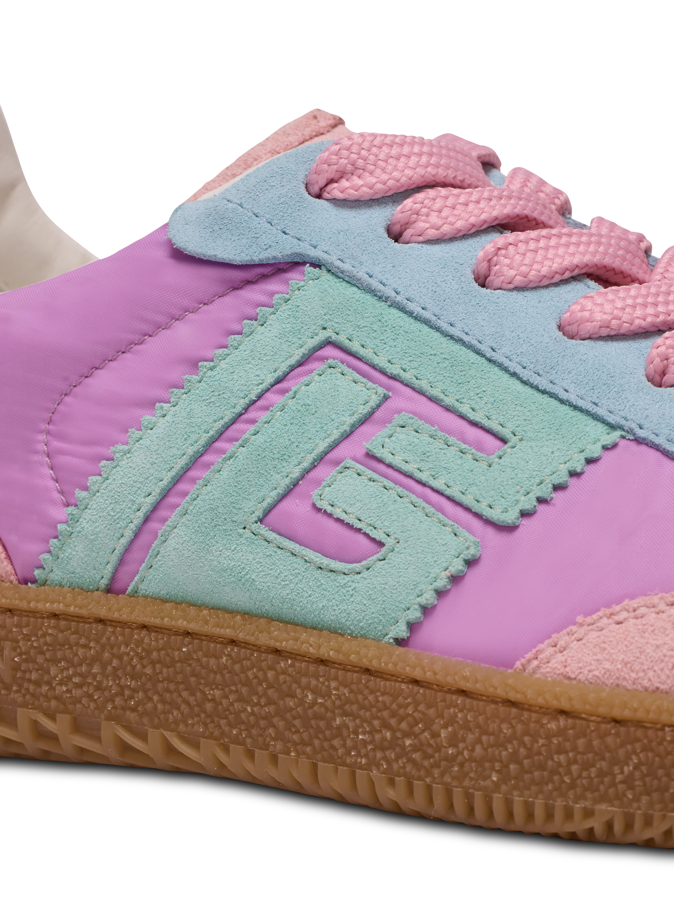 Balmain Swan suede and nylon trainers - Women | BALMAIN
