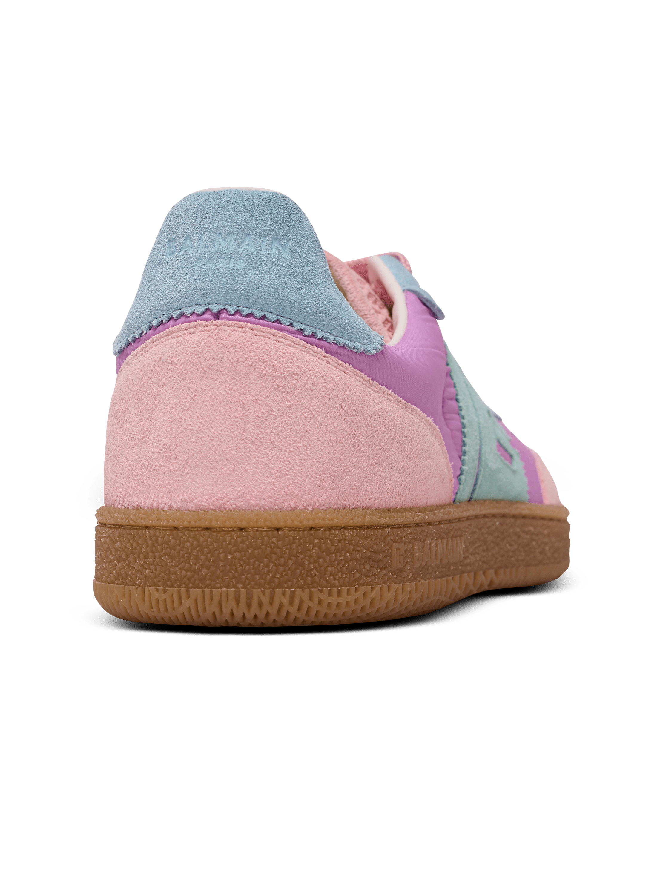 Balmain Swan suede and nylon trainers - Women | BALMAIN