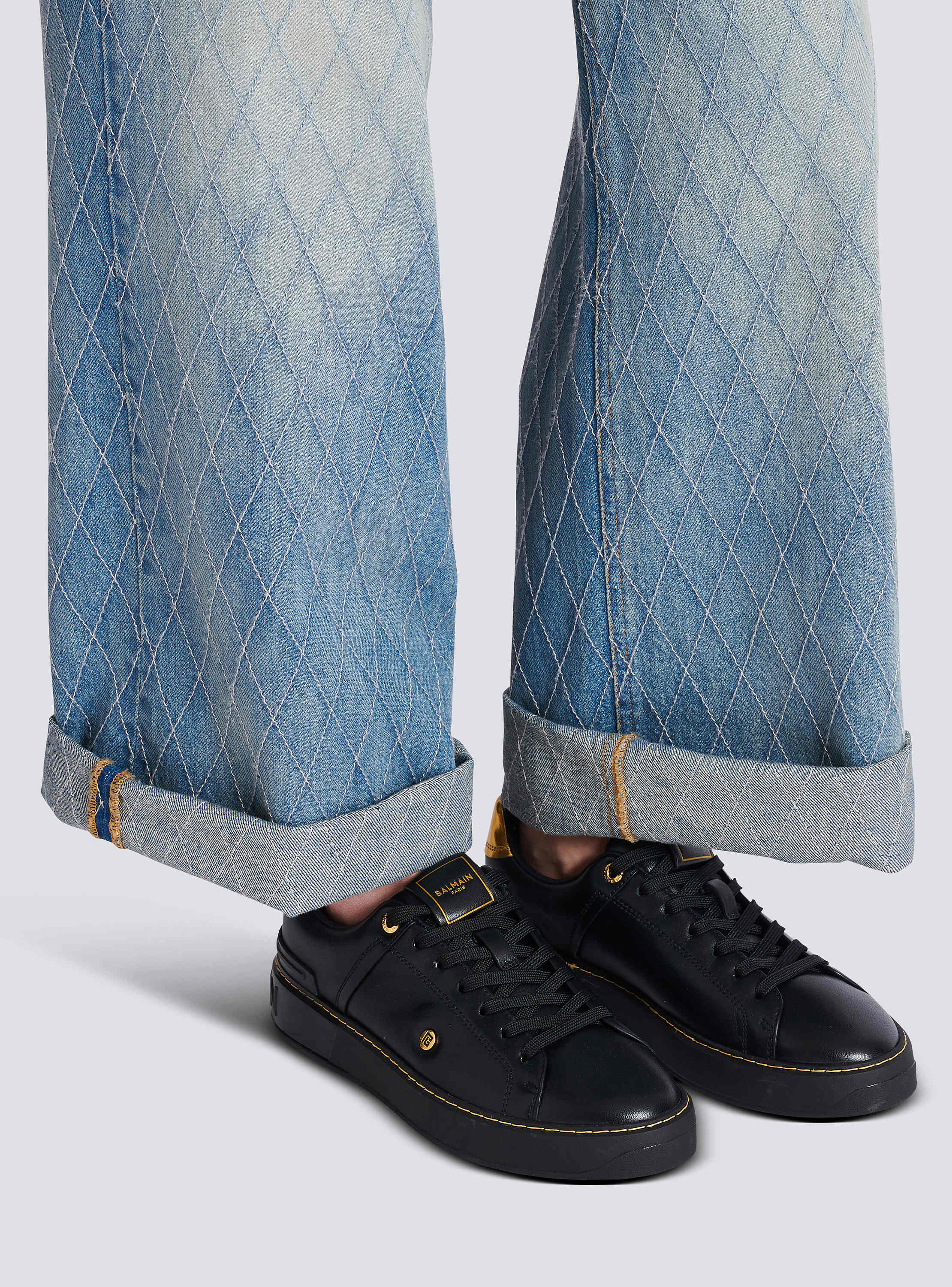 B-Court trainers in calfskin