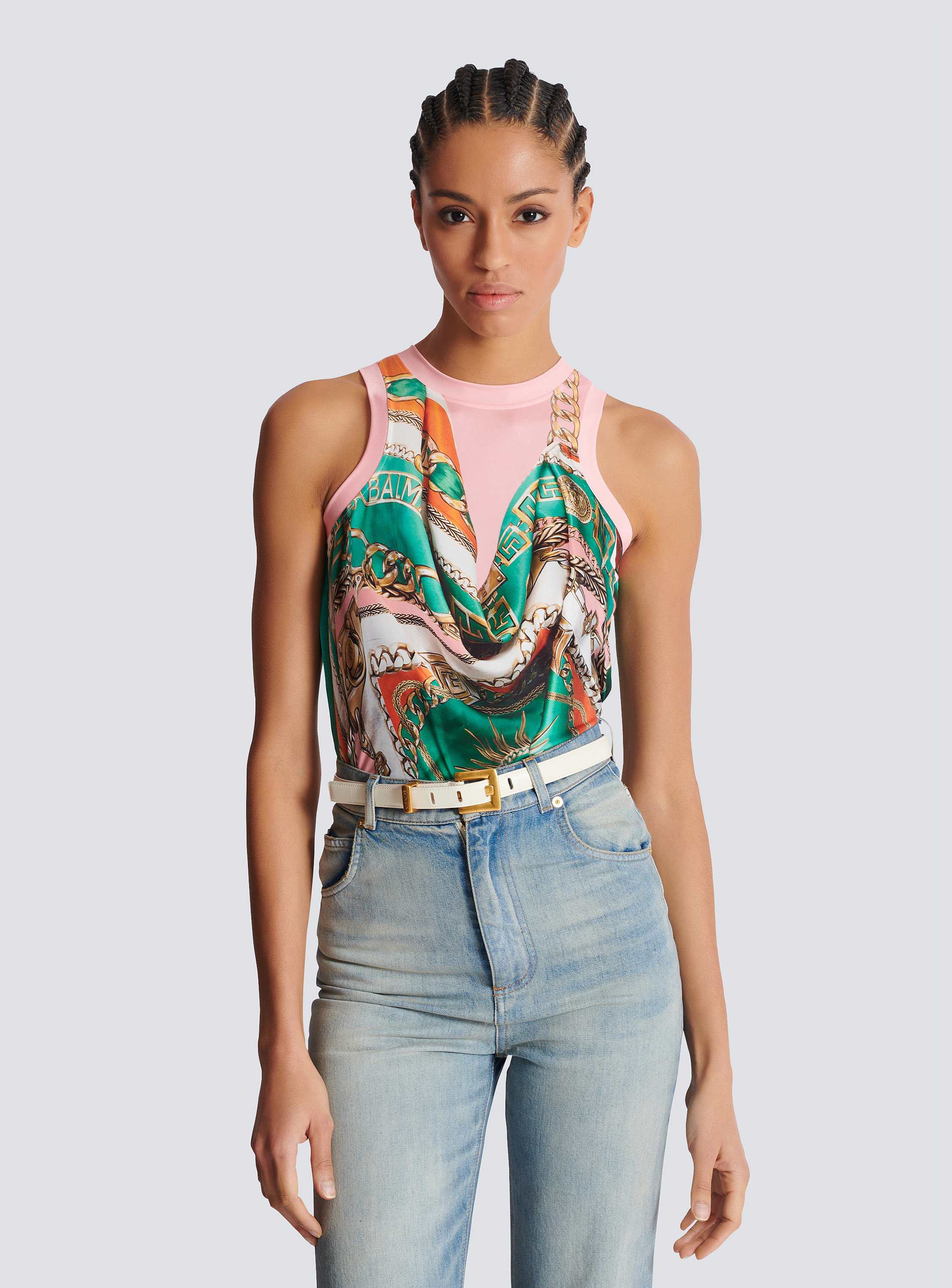 Anthem narrow leather belt 