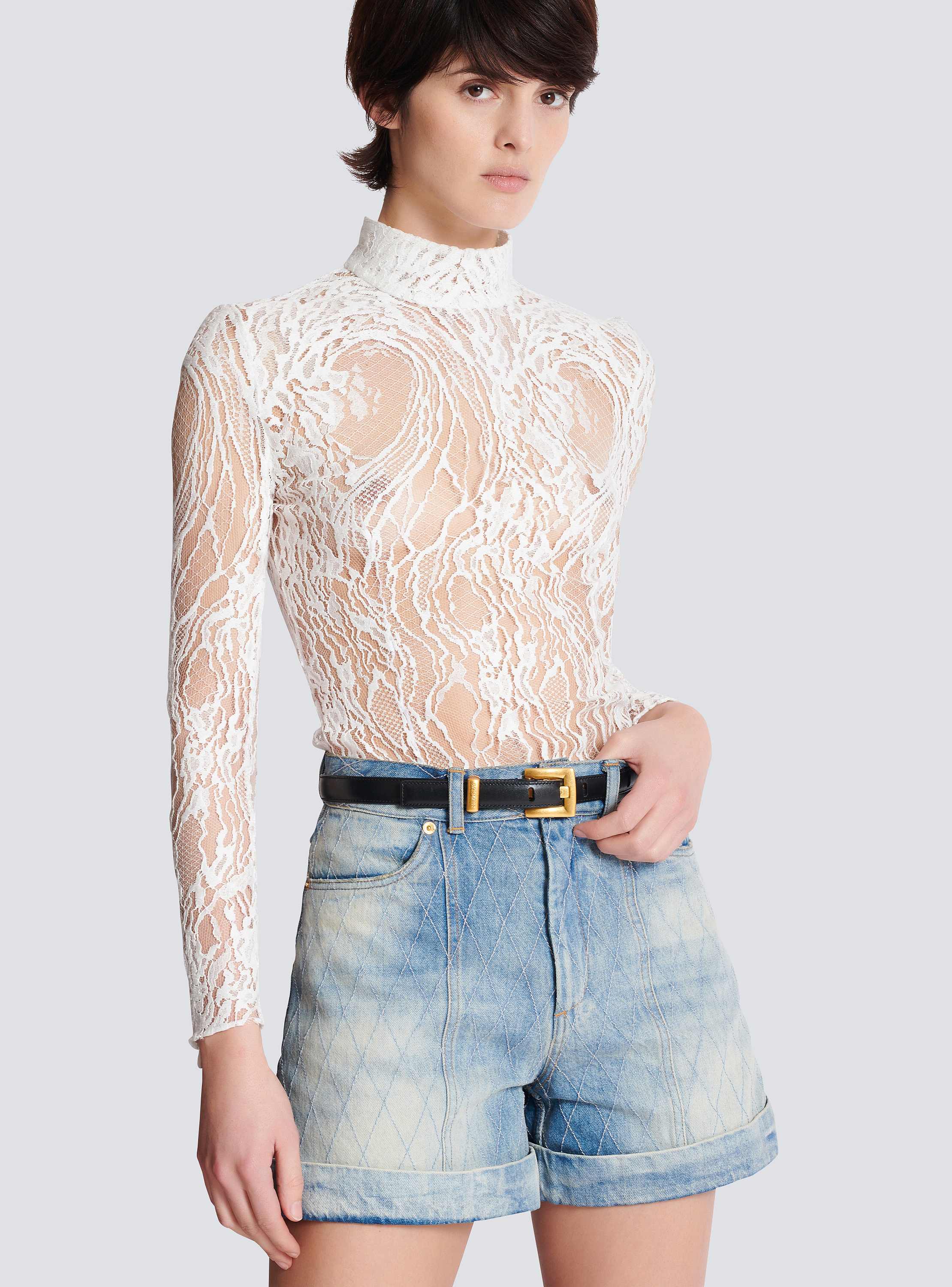 Anthem narrow leather belt 