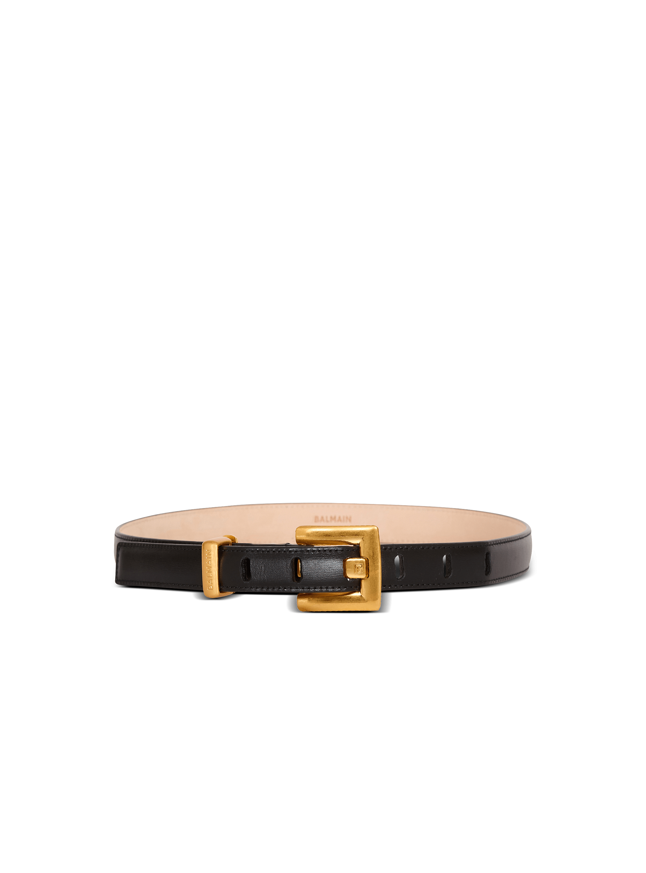 Anthem narrow leather belt 