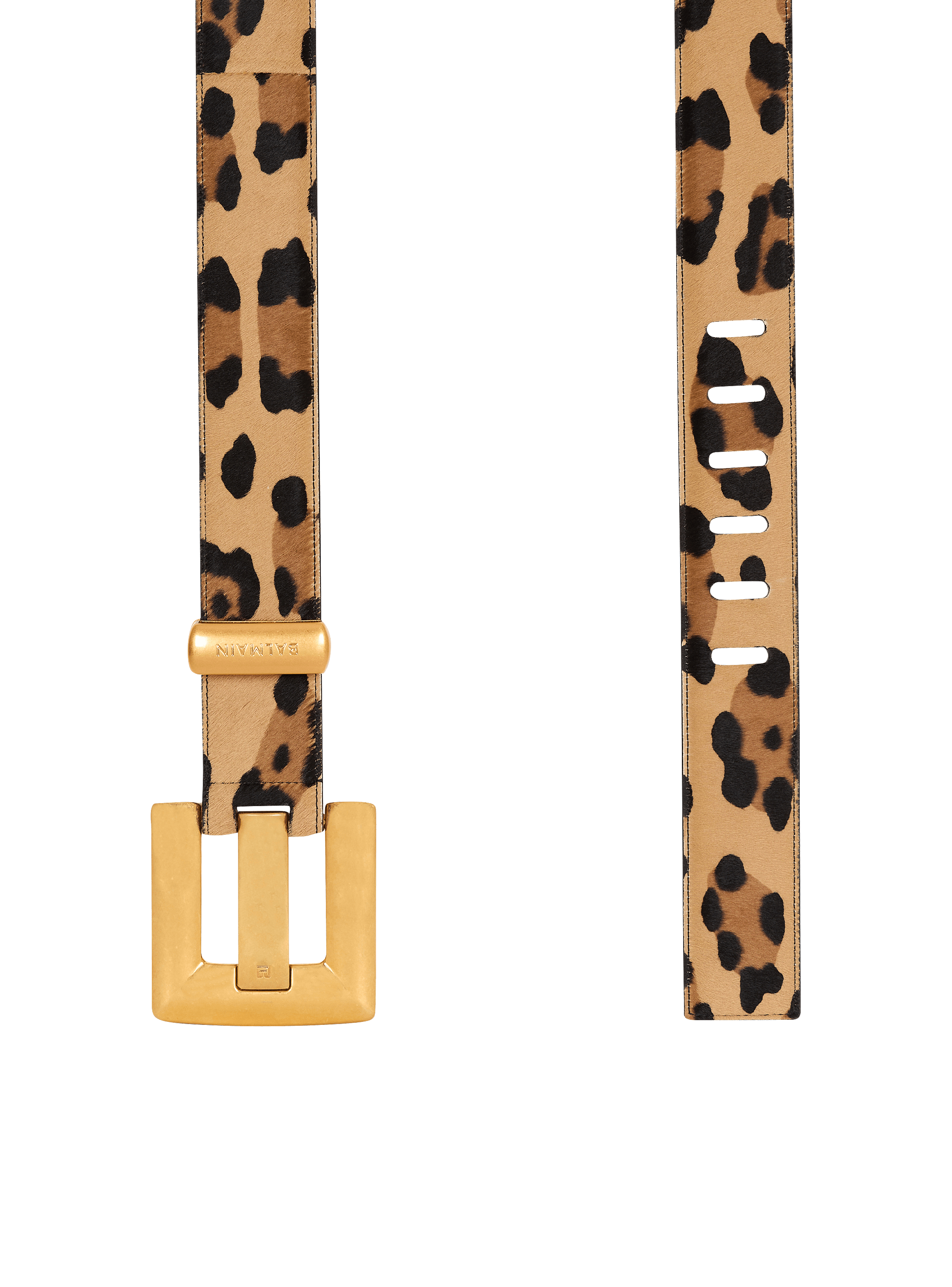 Anthem leopard print leather belt