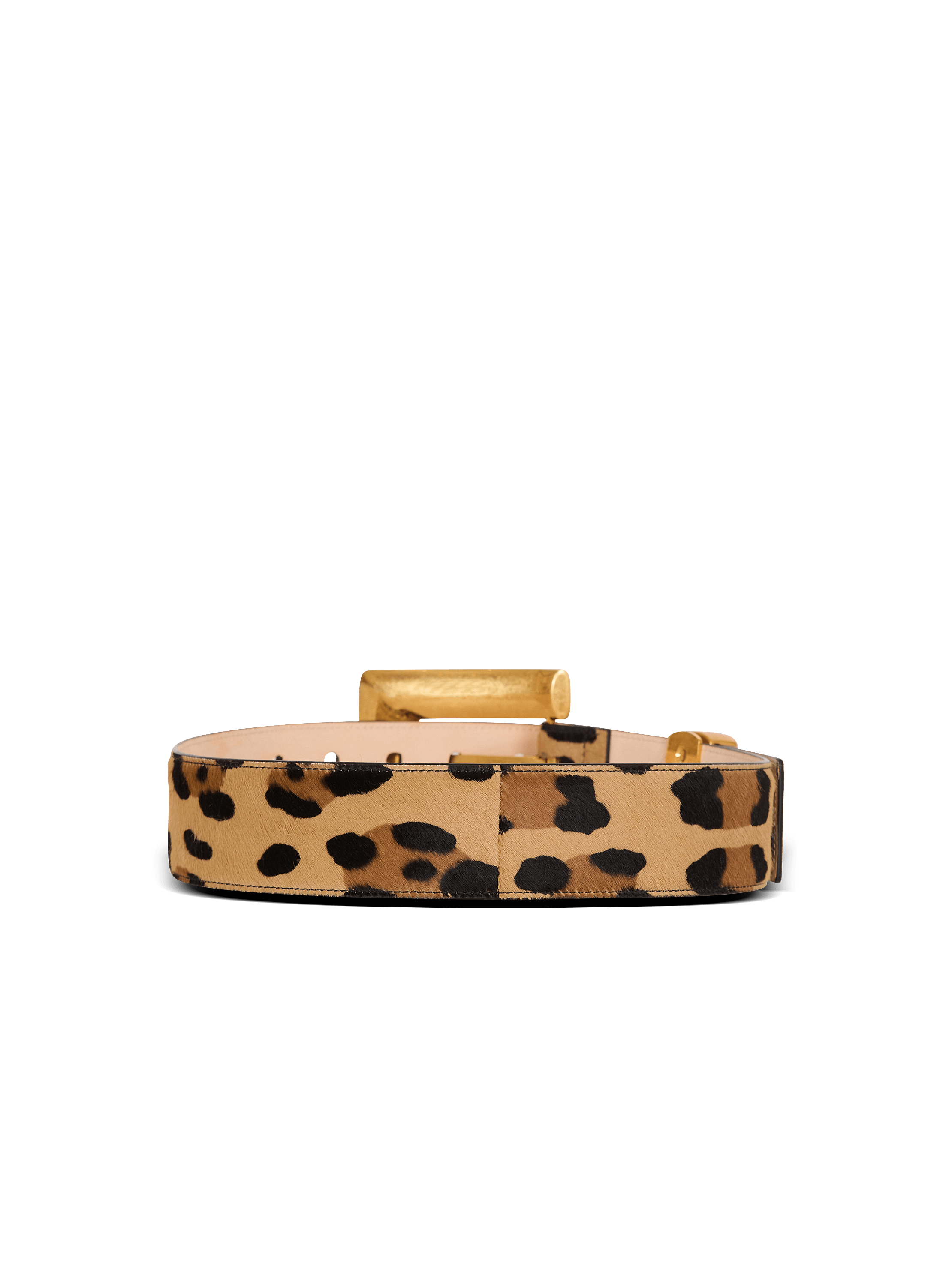 Anthem leopard print leather belt