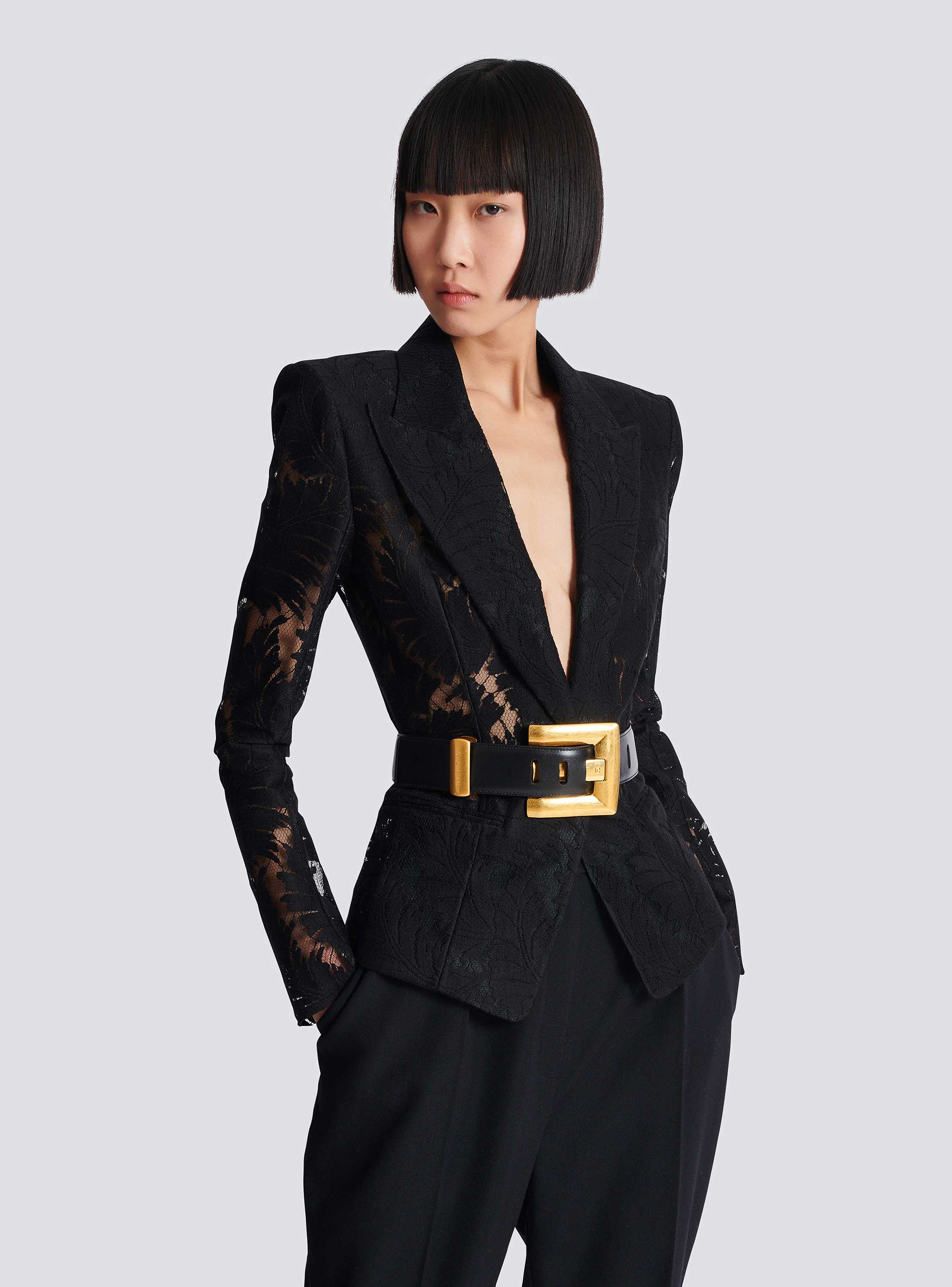 Anthem leather belt - Women | BALMAIN