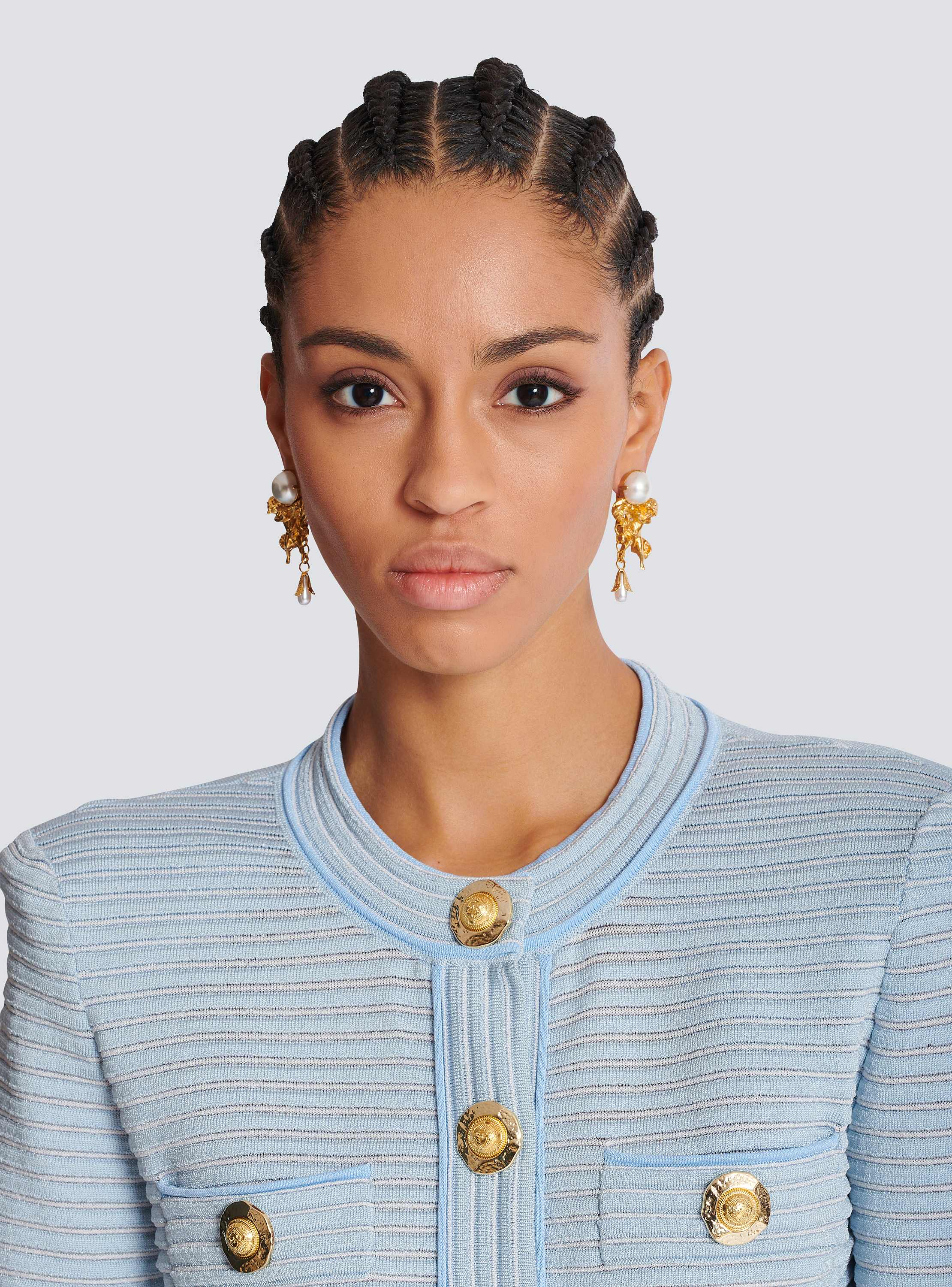 Anges 真鍮製 バロックイヤリング