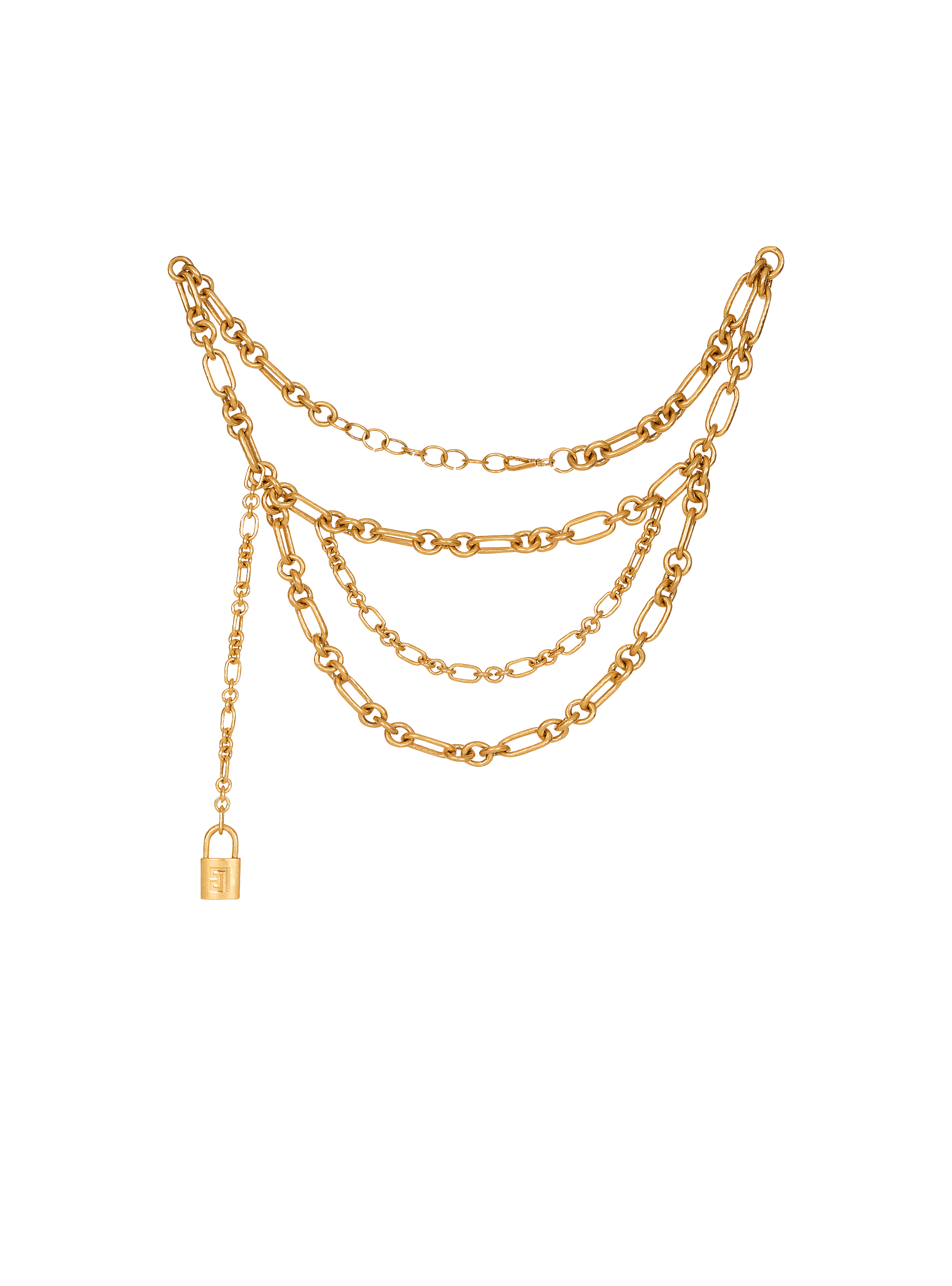 【関税＆送料込み】Balmain Chain Belt-Brass Accessories Sync brass chain belt gold - Women | BALMAIN