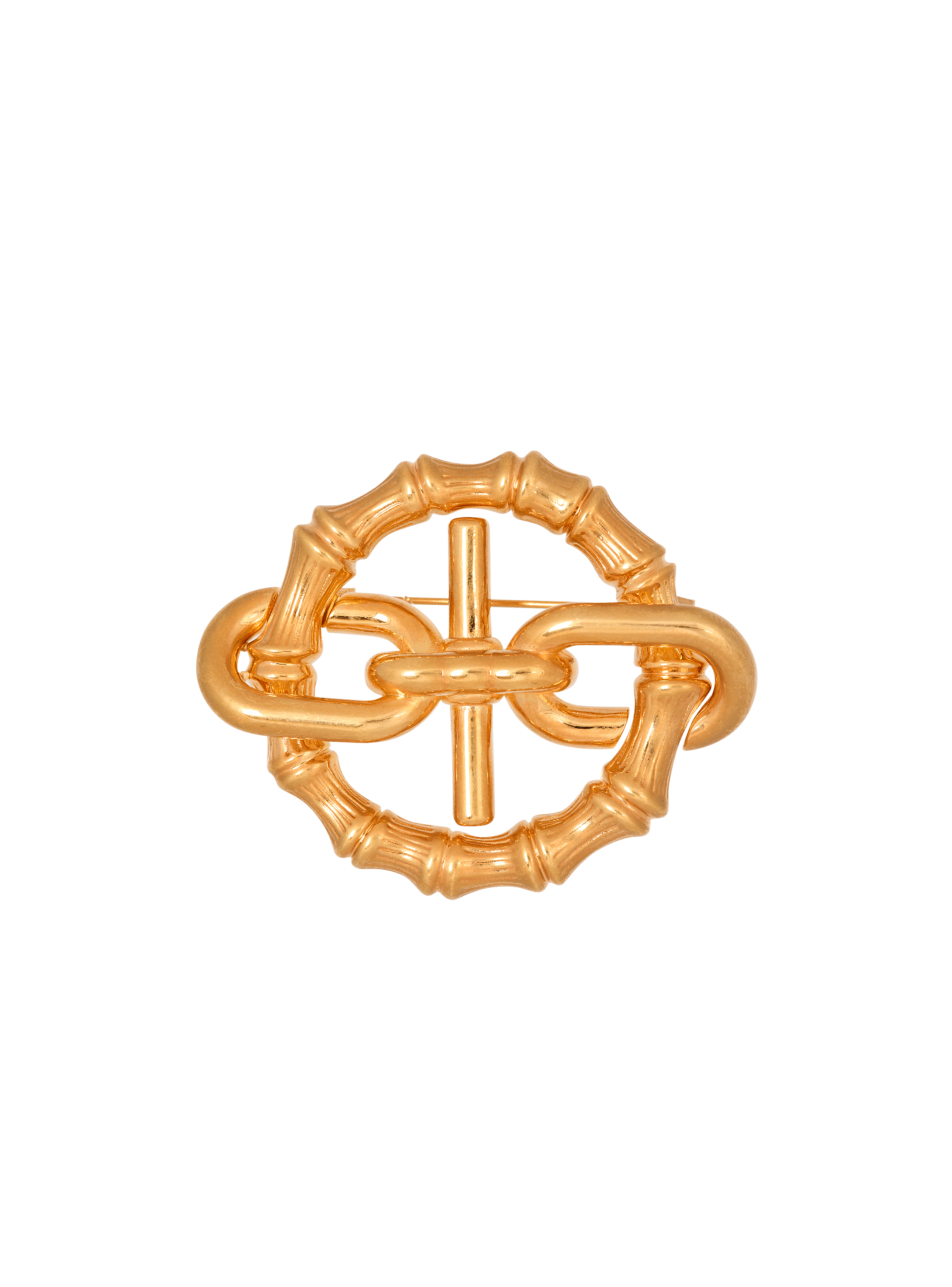 Bamboo Sync brooch