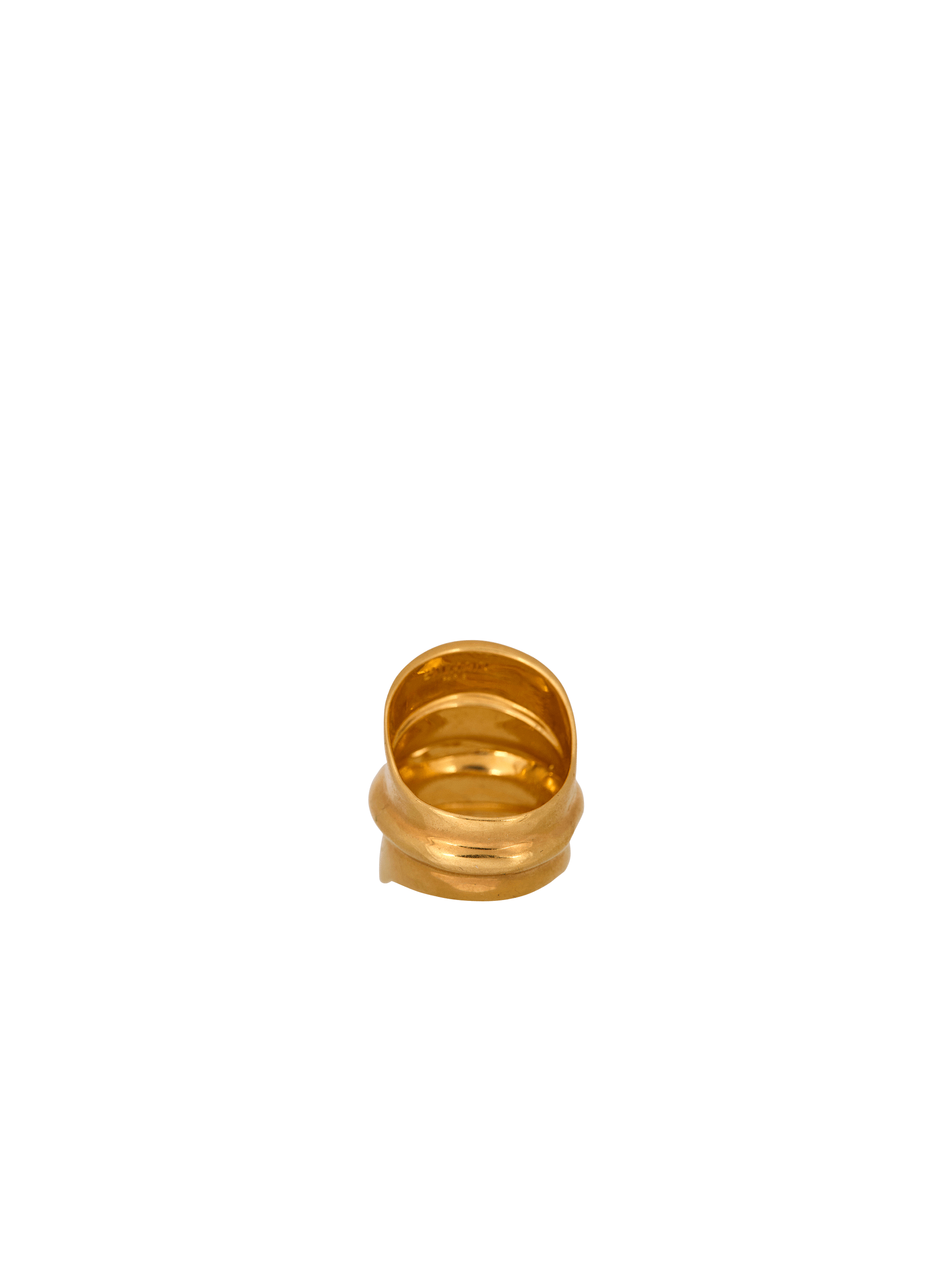 Brass bamboo ring