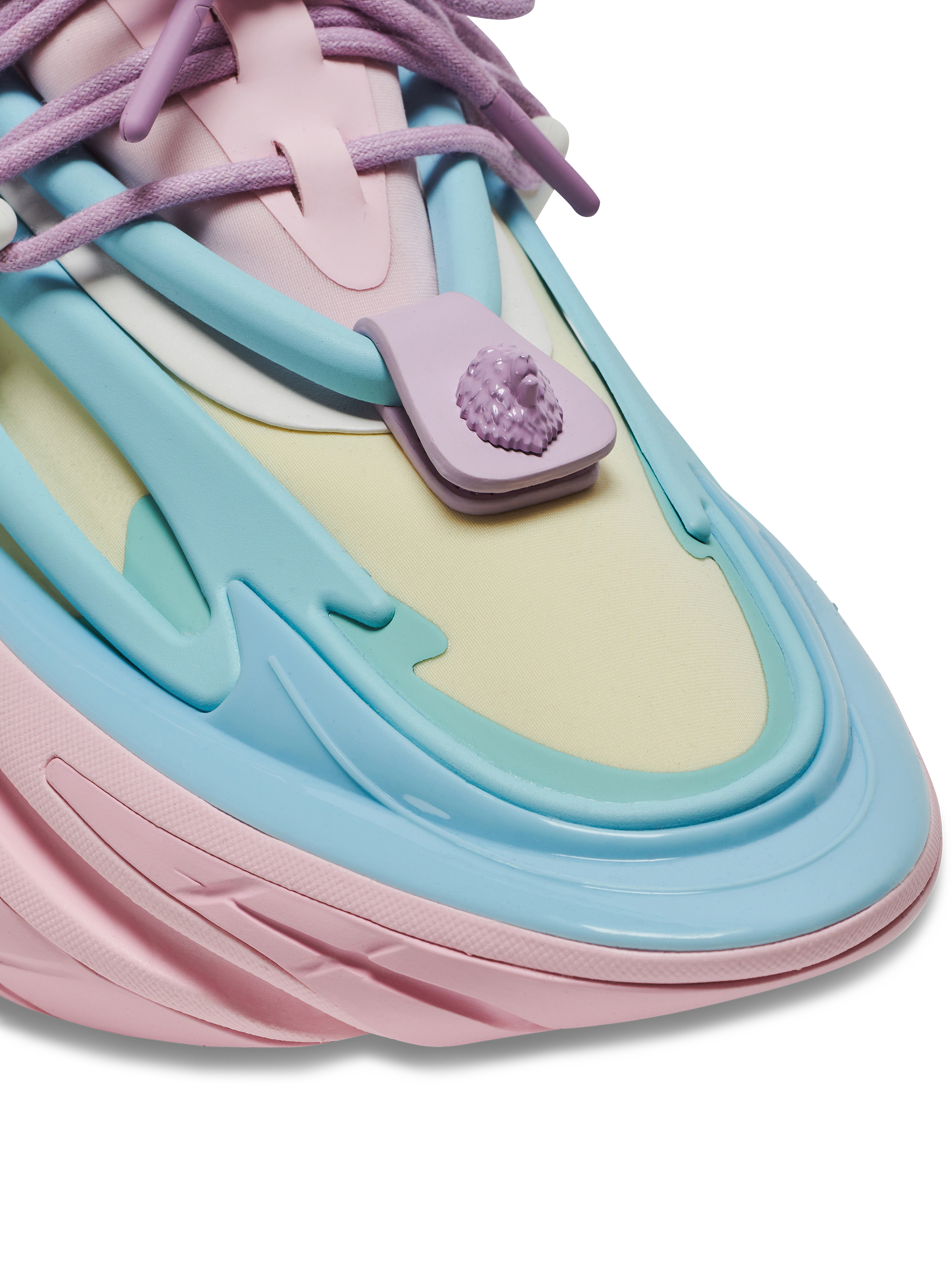 【関税&送料込】Balmain Sneakers Balmain Men's Unicorn Neoprene and Leather Low-Top Sneakers