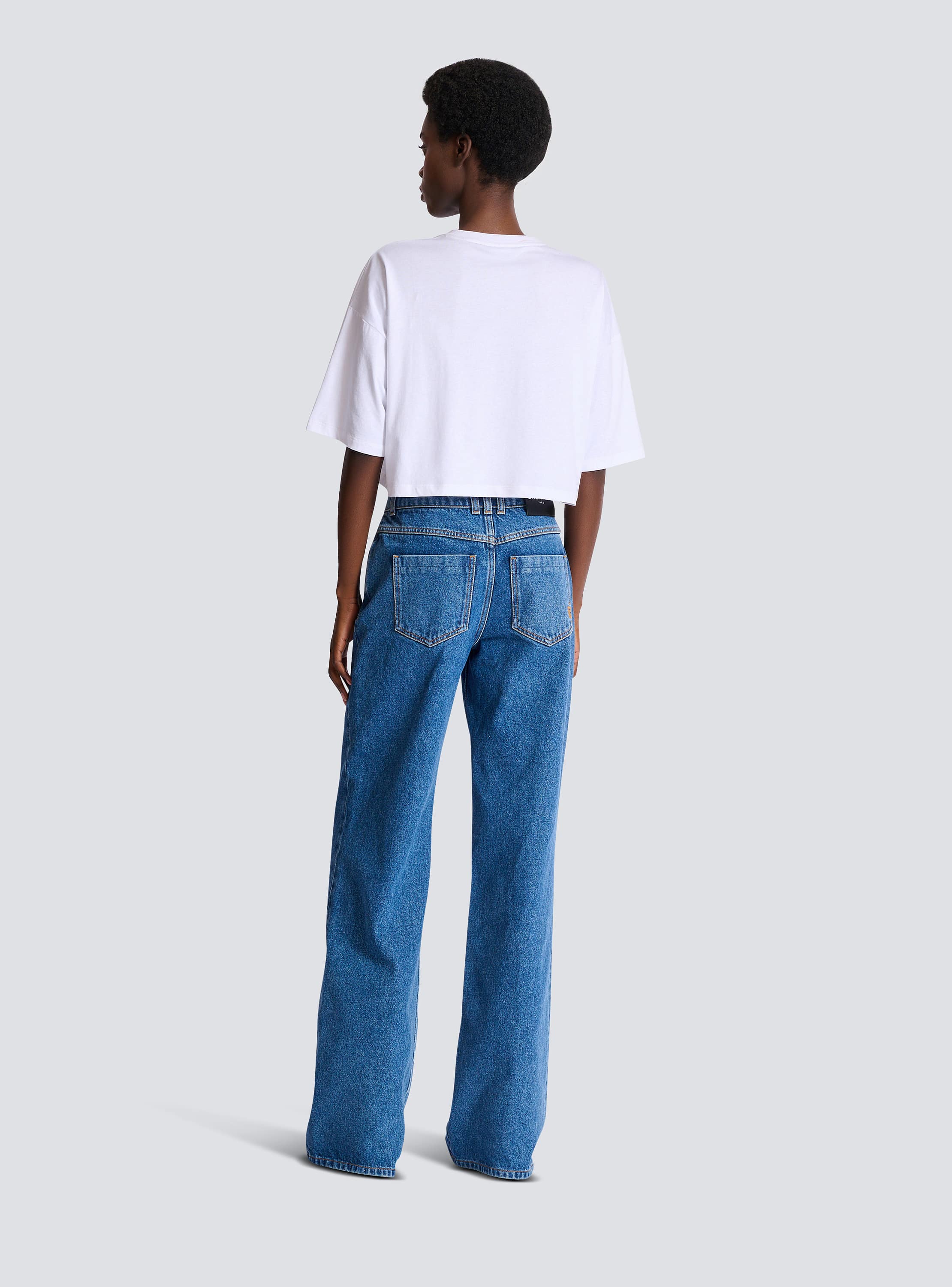 T-shirt with Balmain Plage print