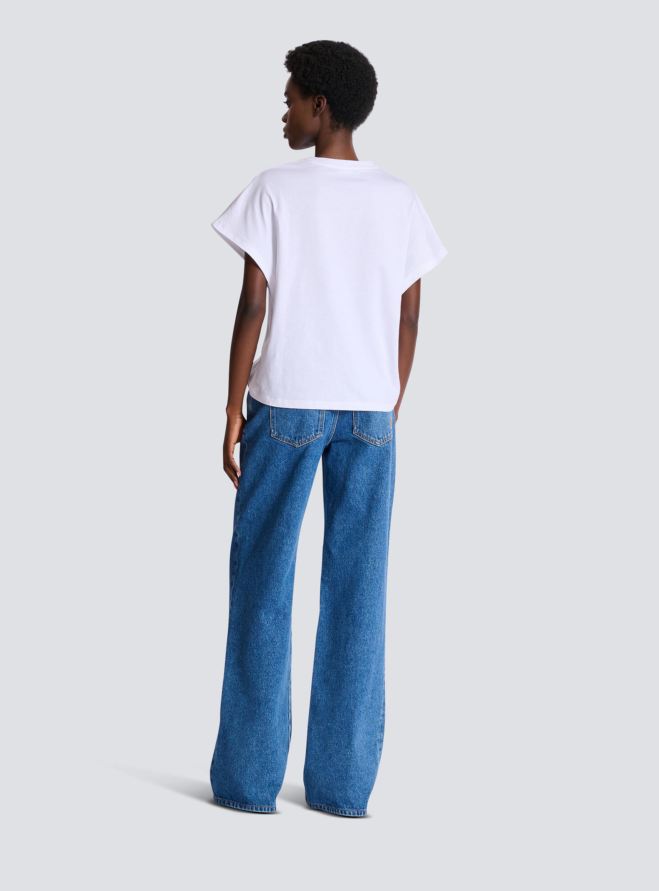 T-shirt with Balmain Club print