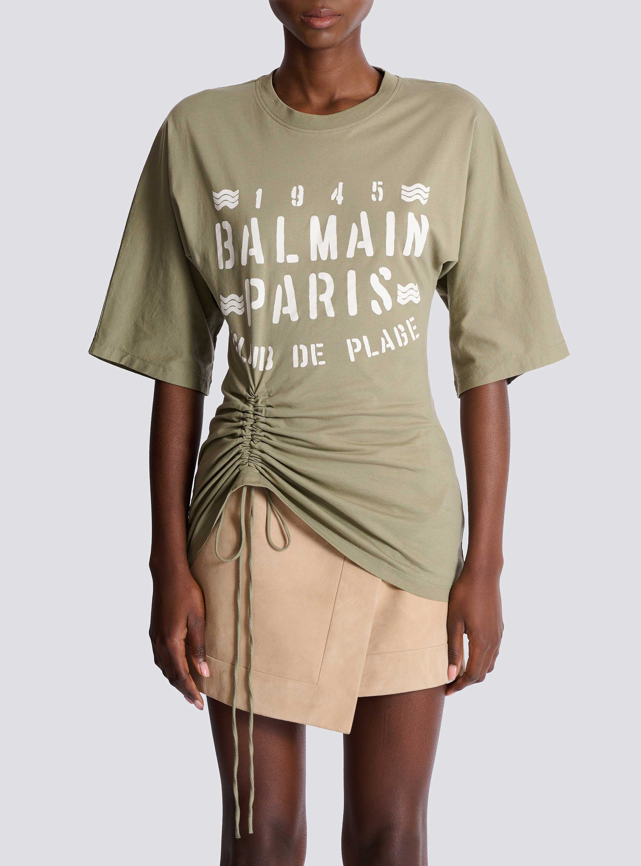 T-shirt with Balmain Club print