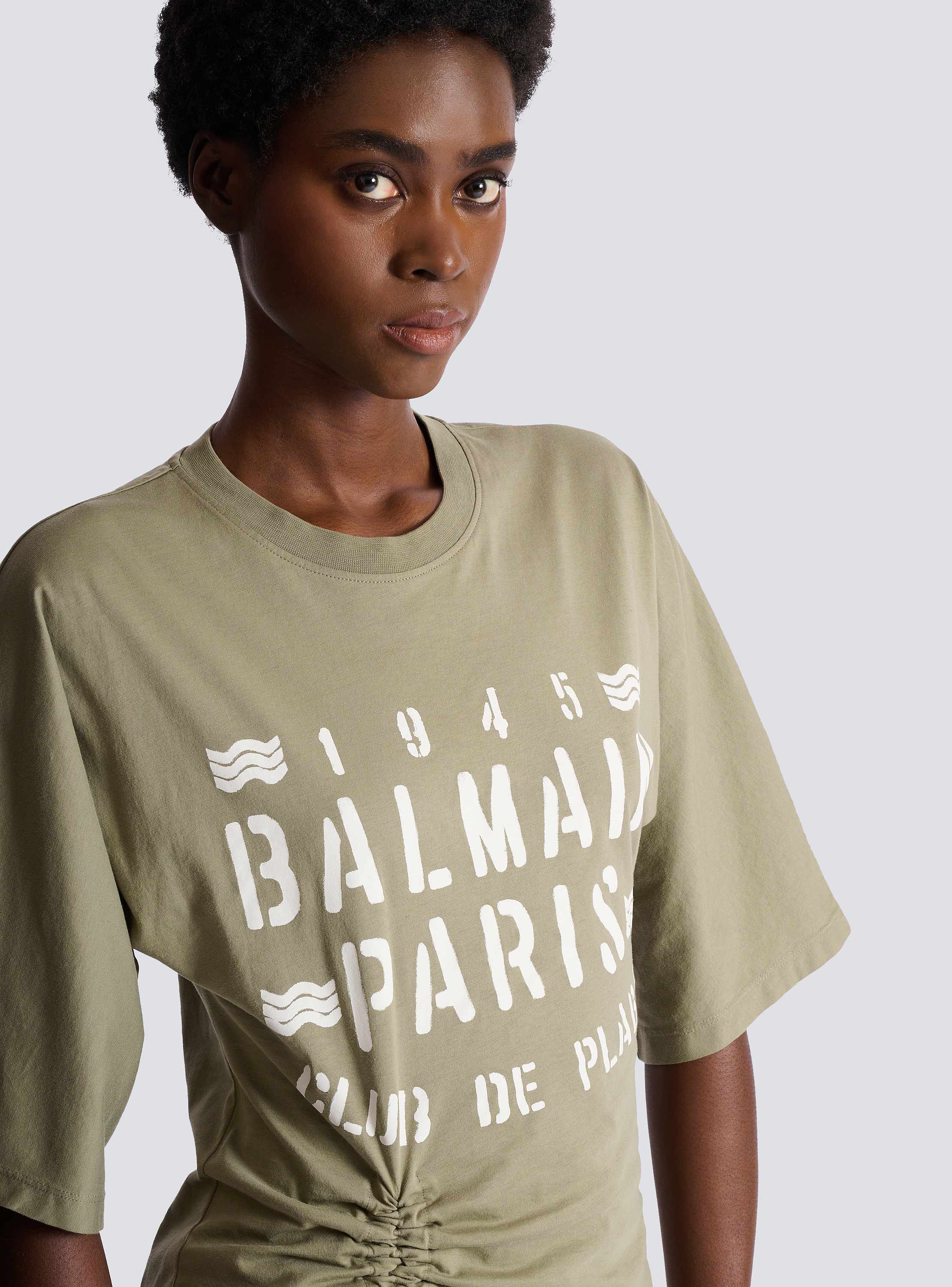 T-shirt with Balmain Club print
