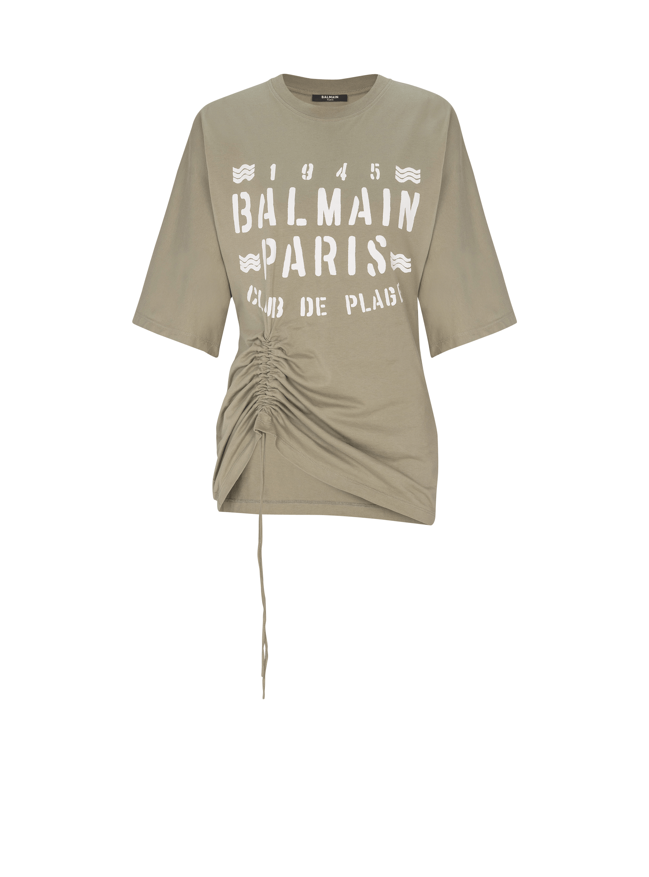 T-shirt with Balmain Club print