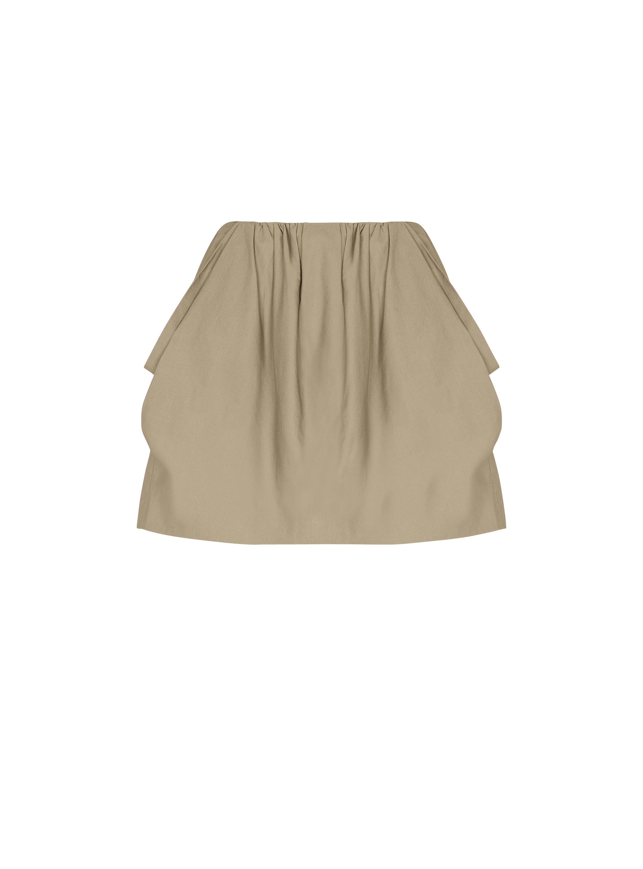 Cotton poplin balloon skirt