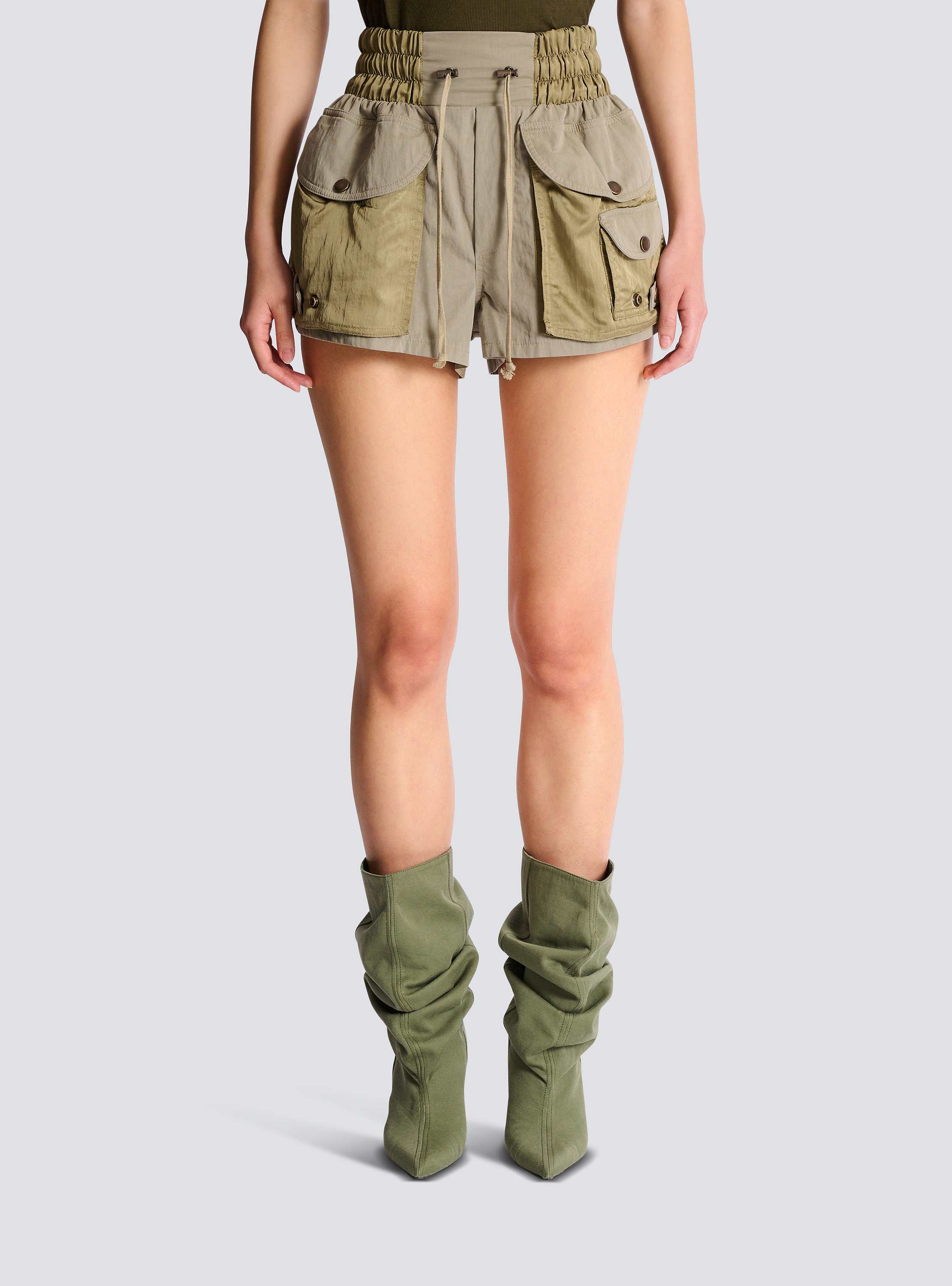 Utility-Shorts aus Baumwolltwill