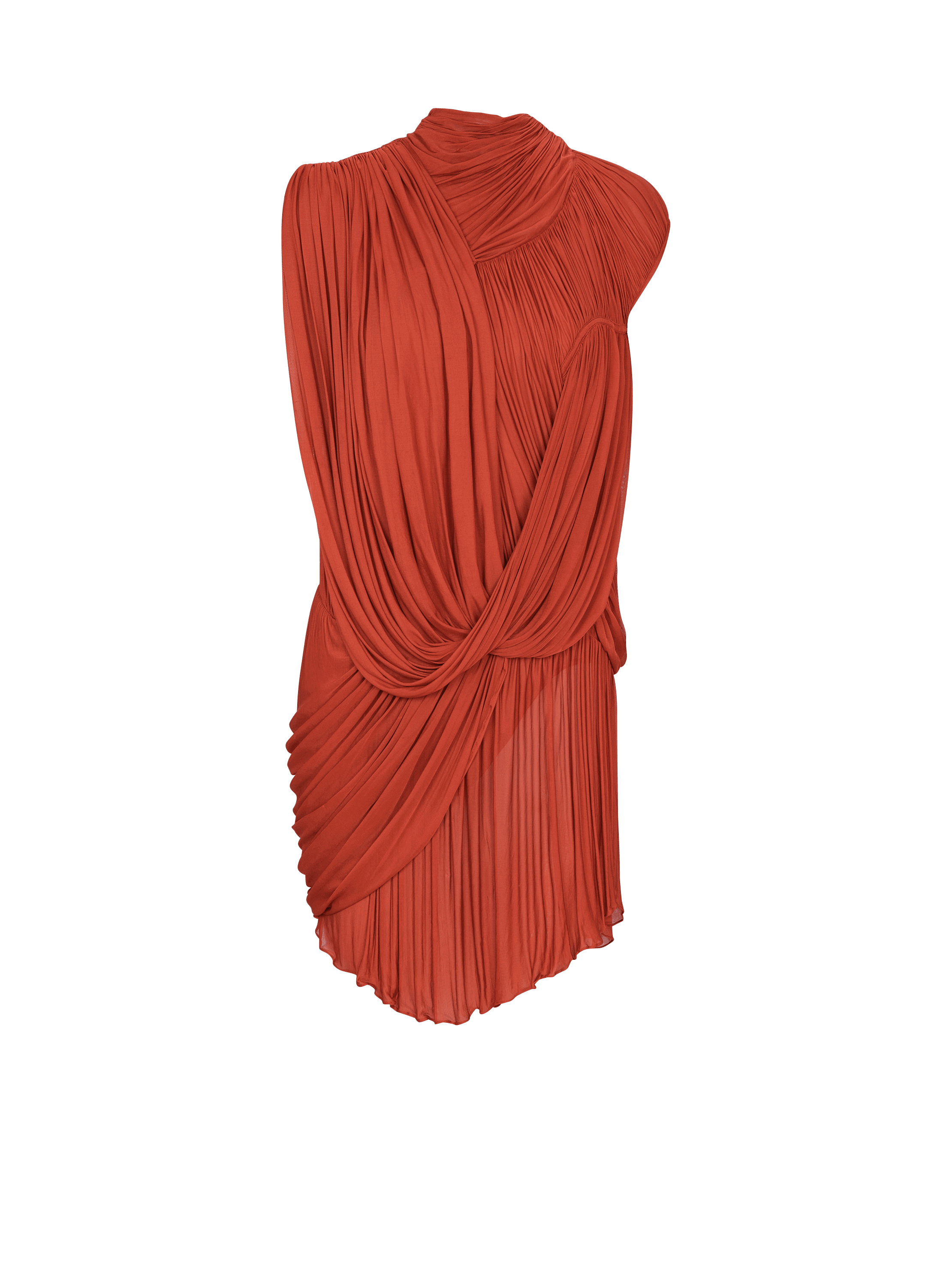 Draped flowing jersey dress