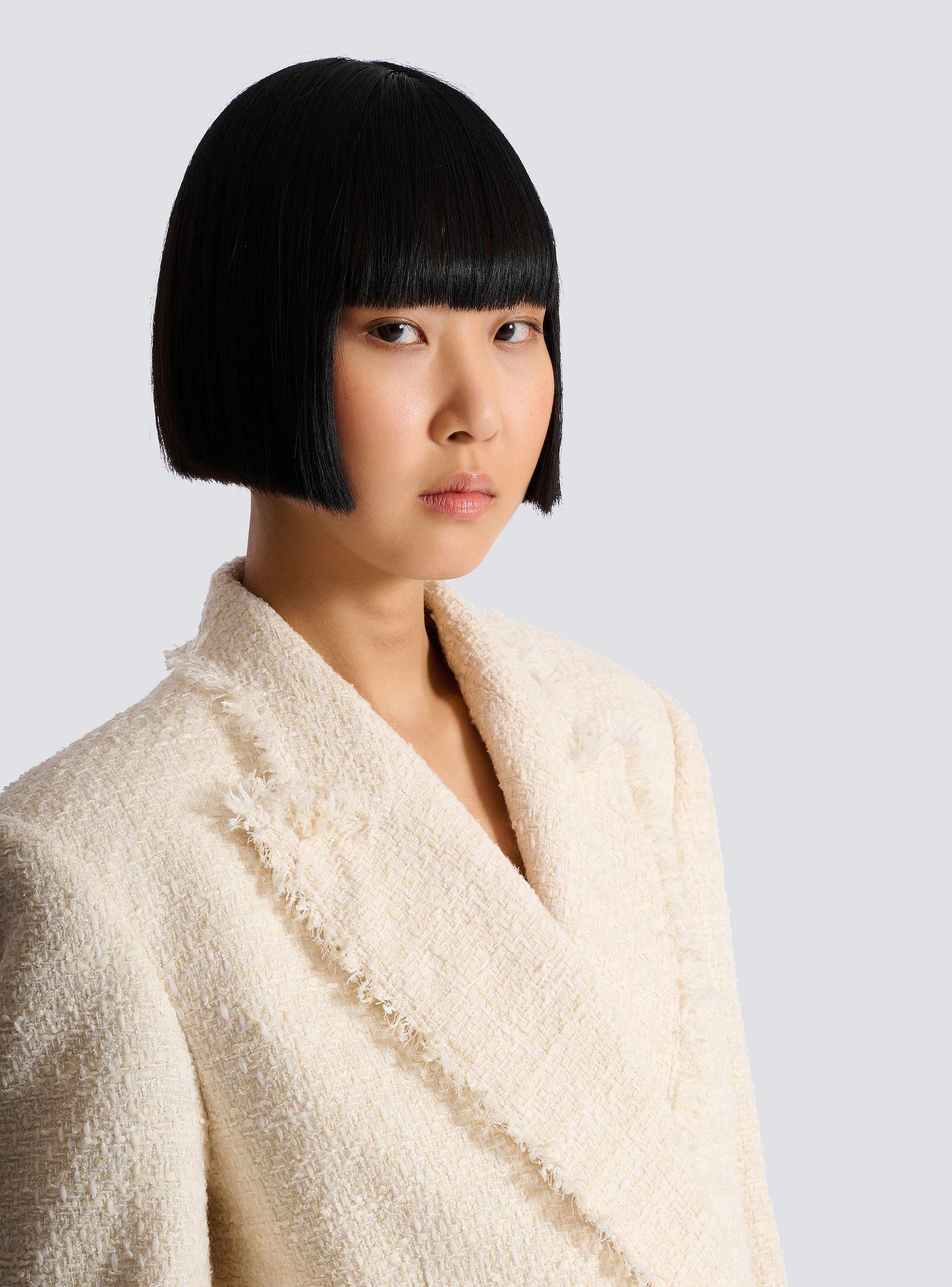 2-button tweed jacket