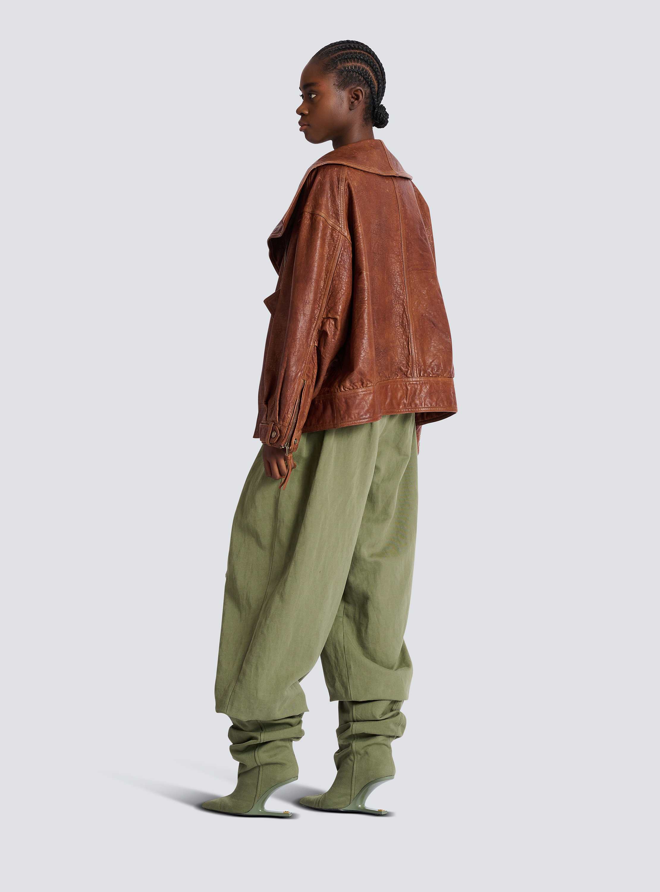 Lambskin bomber jacket