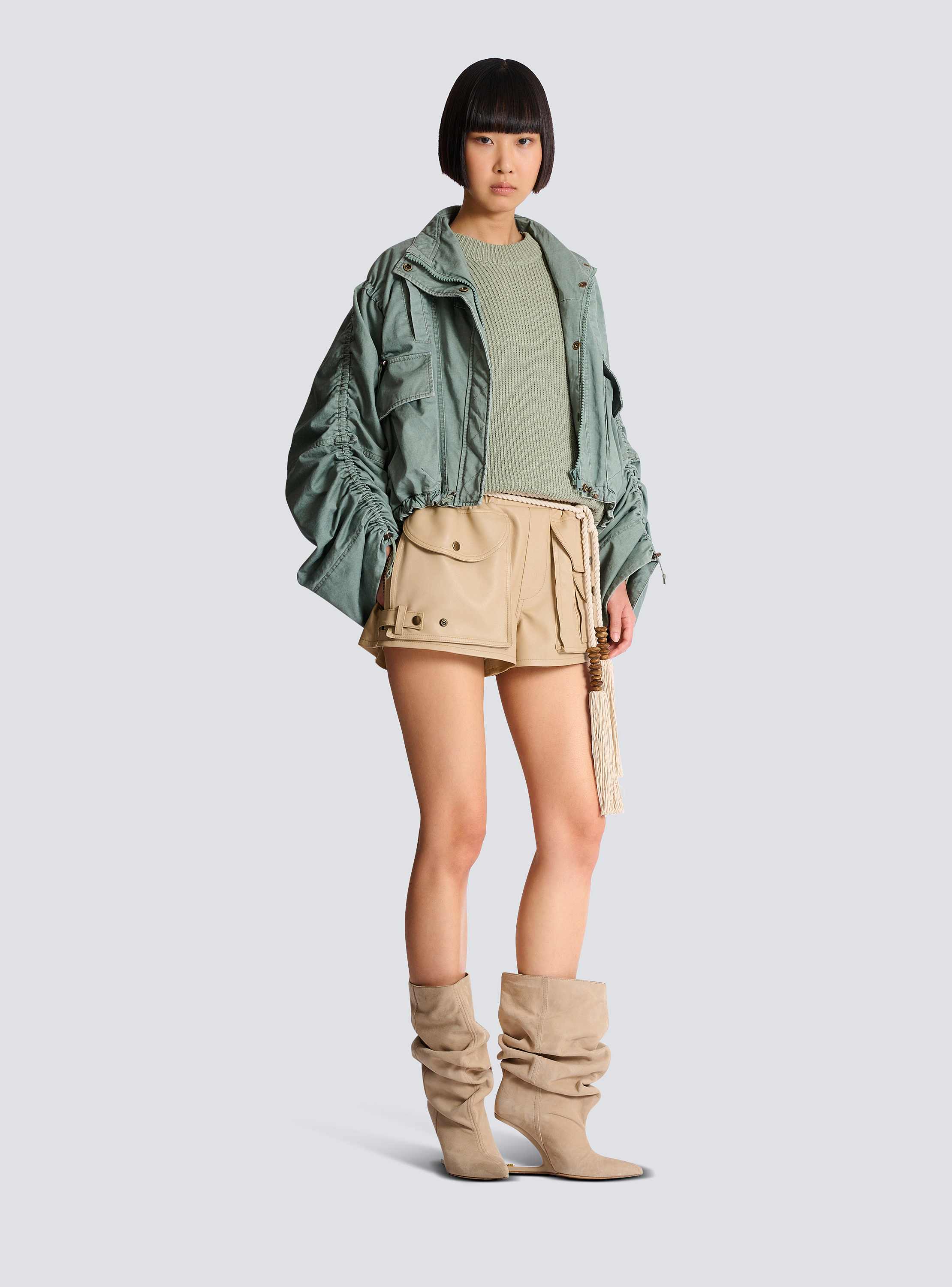 Parka en gabardine de coton