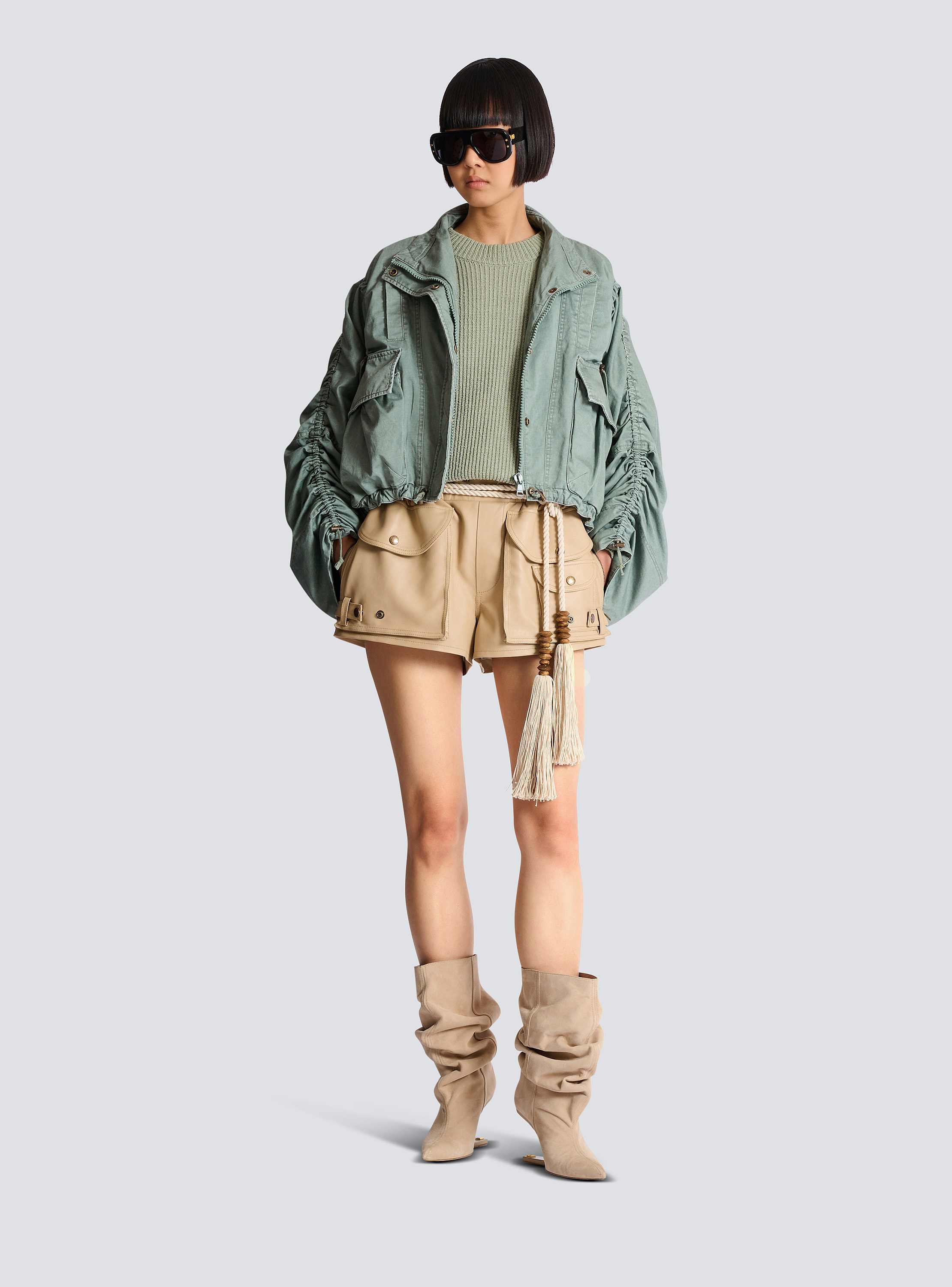 Parka en gabardine de coton