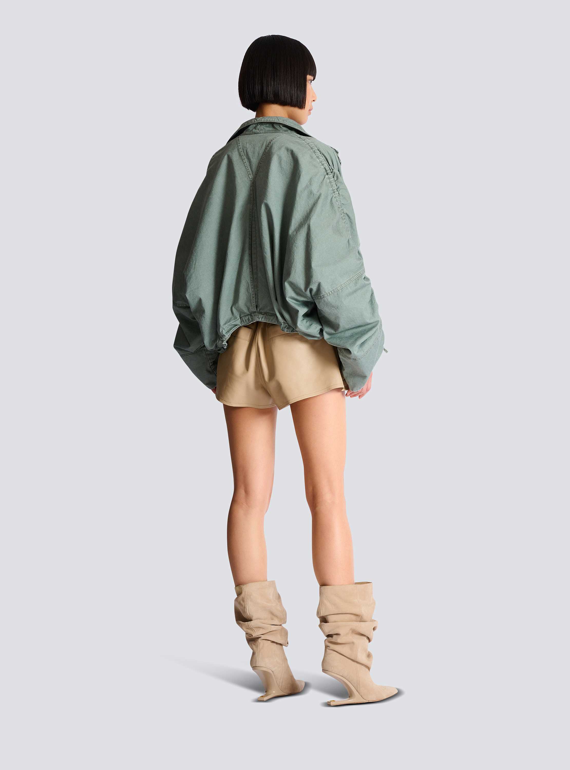 Parka en gabardine de coton