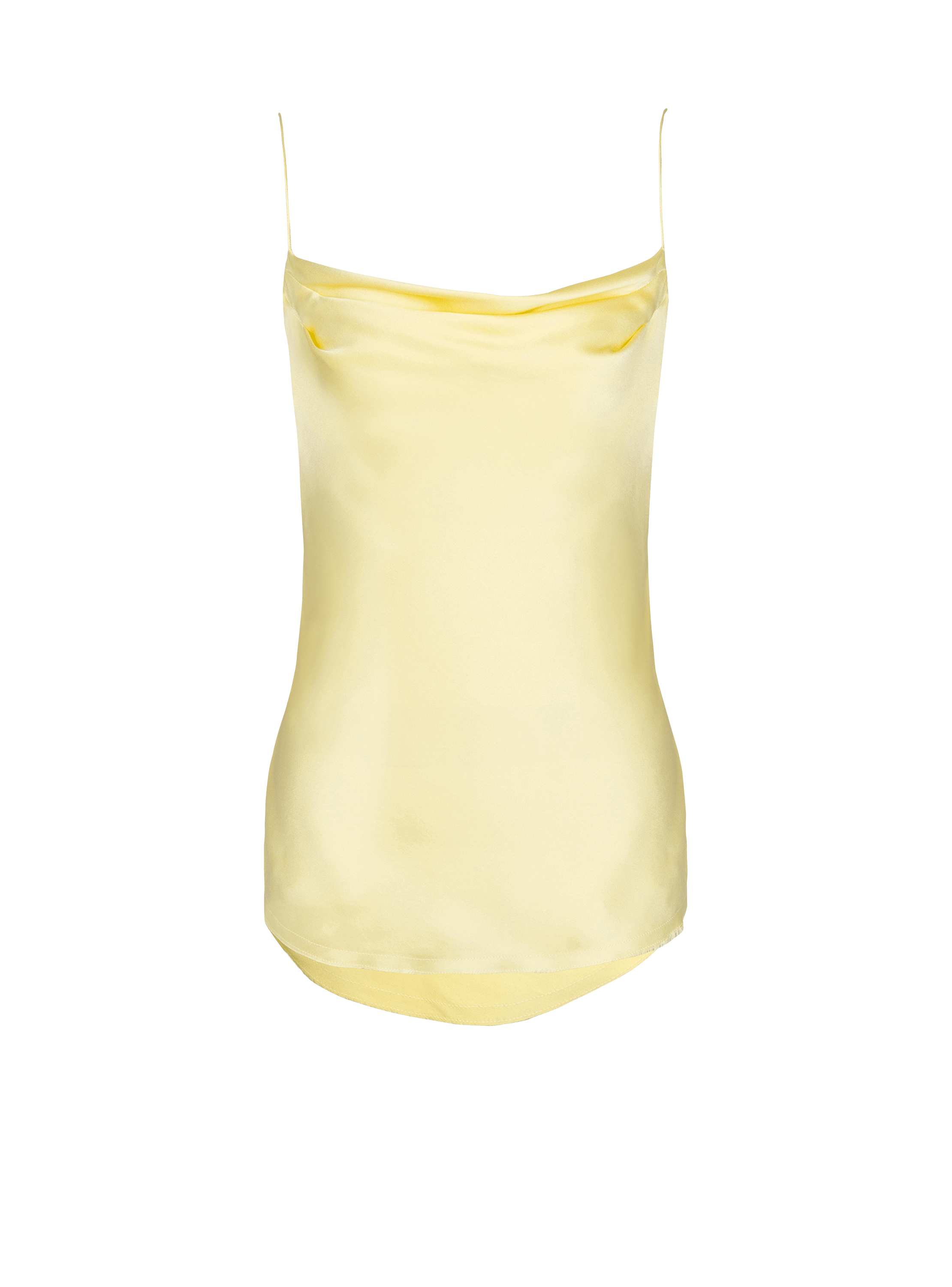 Silk satin top with thin straps