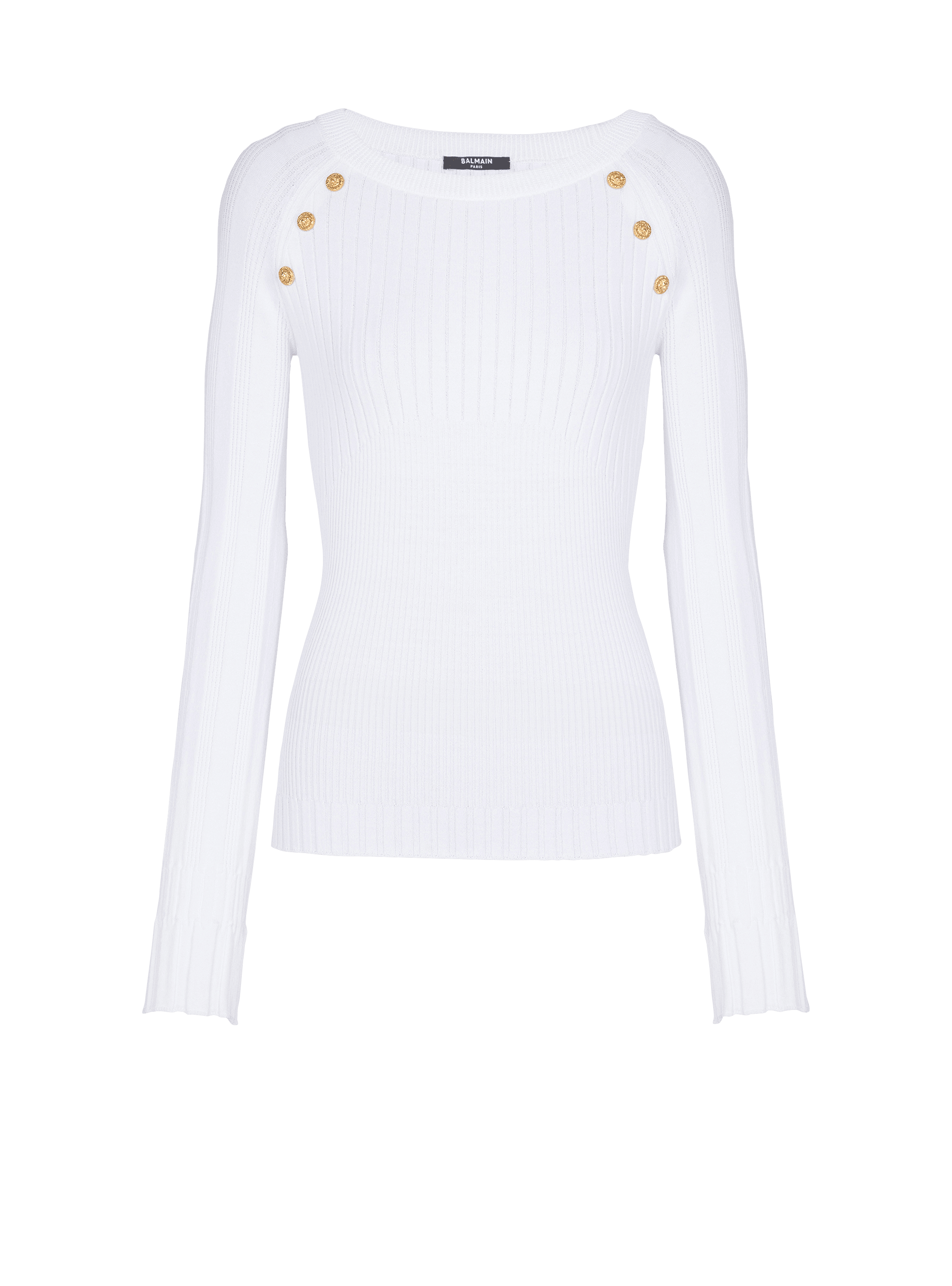 Knit top with buttons